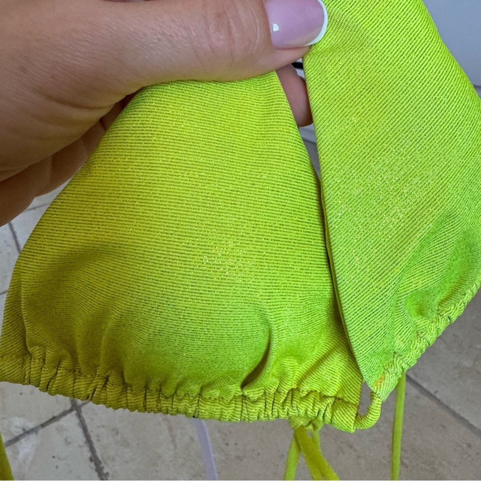 Other NWT!! Monica Hansen Green Swim Top, Shimmer, Size M Size M / US 6-8 / IT 42-44 - 2 Thumbnail