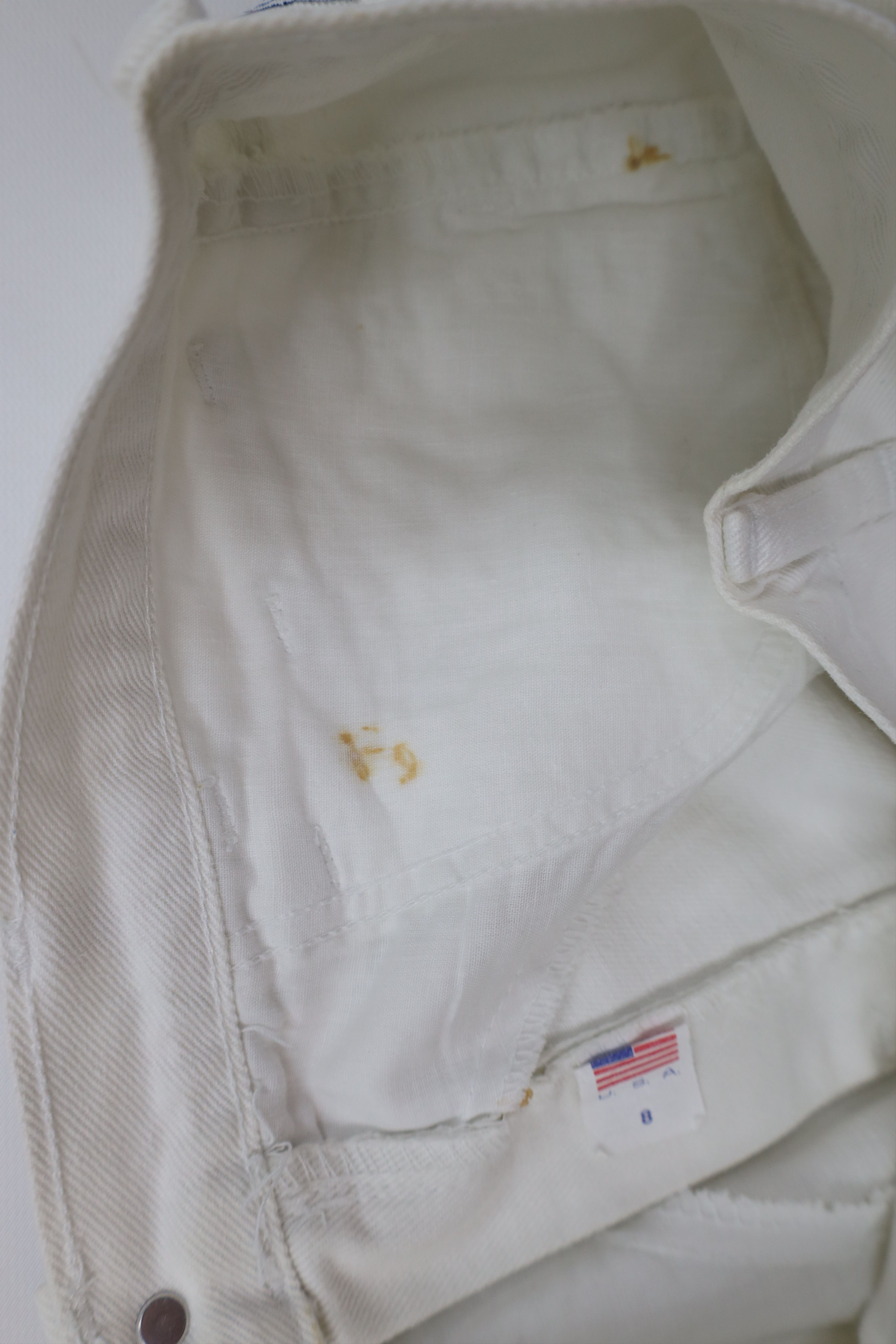 Vintage Vintage 90s Streetwear Relaxed Fit Denim Shorts White USA Size 27" / US 4 / IT 40 - 8 Thumbnail