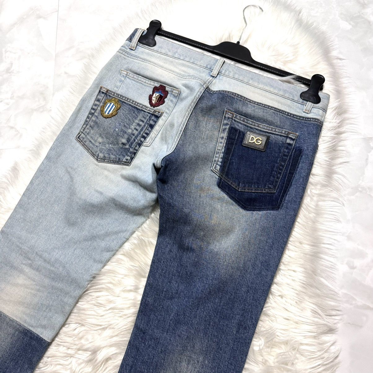 Dolce & Gabbana Dolce & Gabbana antique mirror patchwork denim pants jeans Size US 42 / EU 58 - 9 Thumbnail