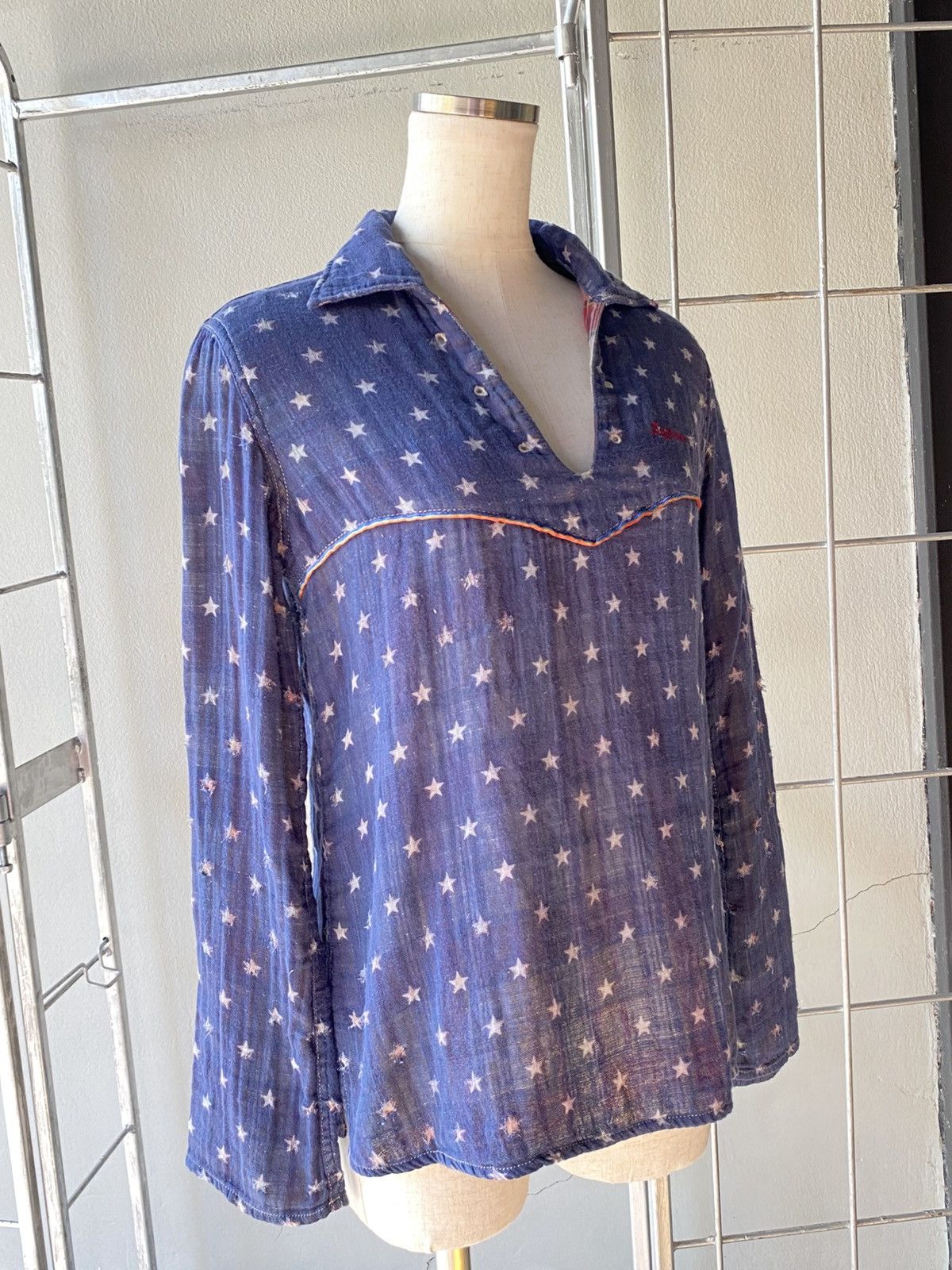 Hysteric Glamour Hysteric Glamour Midnight Star V-Neck Top Size S / US 4 / IT 40 - 15 Thumbnail
