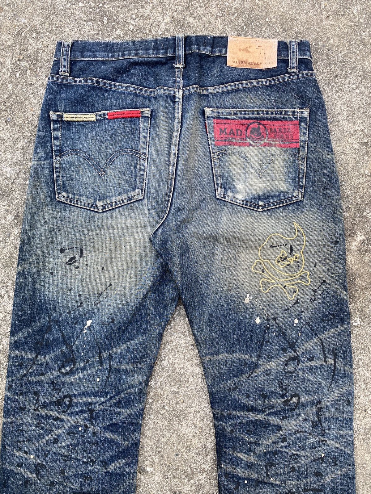 Barbarian × Levi's × Levi's Vintage Clothing Levi’s x Mad Barbarians Distressed Splatter Design Denim Size US 34 / EU 50 - 12 Thumbnail