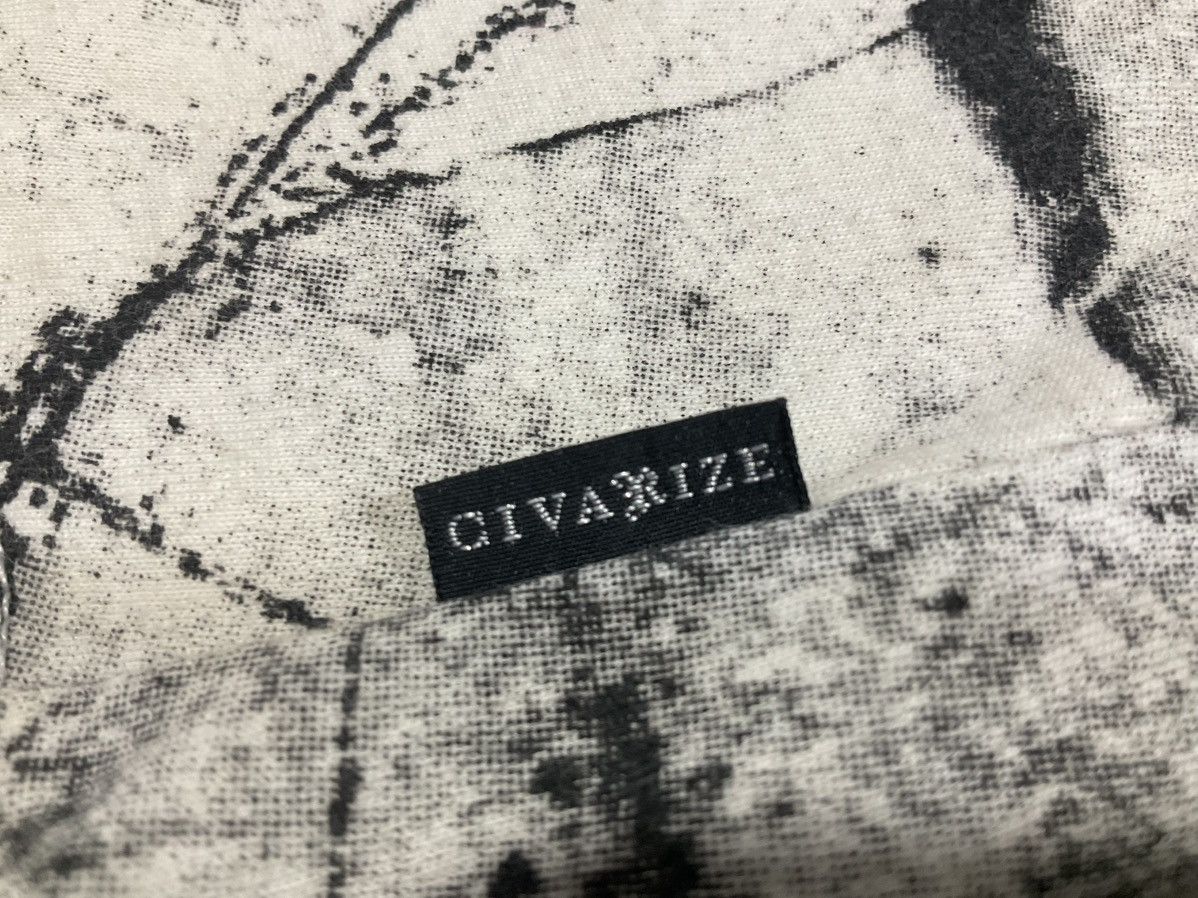 Hysteric Glamour × If Six Was Nine × Japanese Brand 🔥Sick Y2K Civarize Asymmetric Shirt 3D Skeleton Overprinted Size US S / EU 44-46 / 1 - 9 Thumbnail