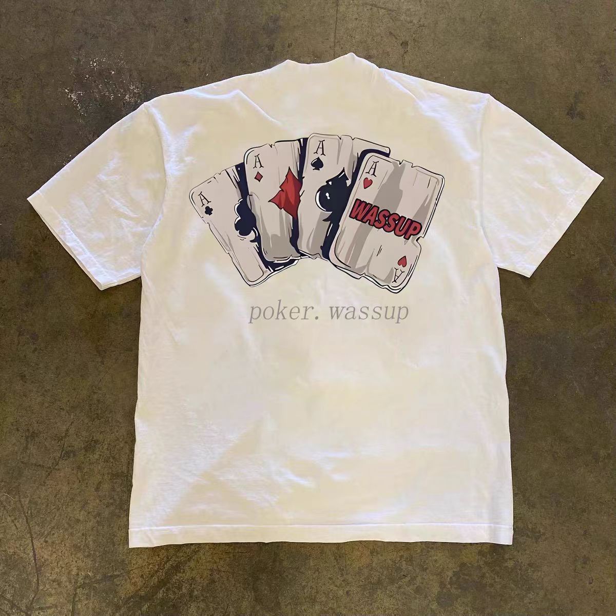 Japanese Brand × Vintage Street washed retro poker print t-shirt Size US M / EU 48-50 / 2 - 1 Thumbnail