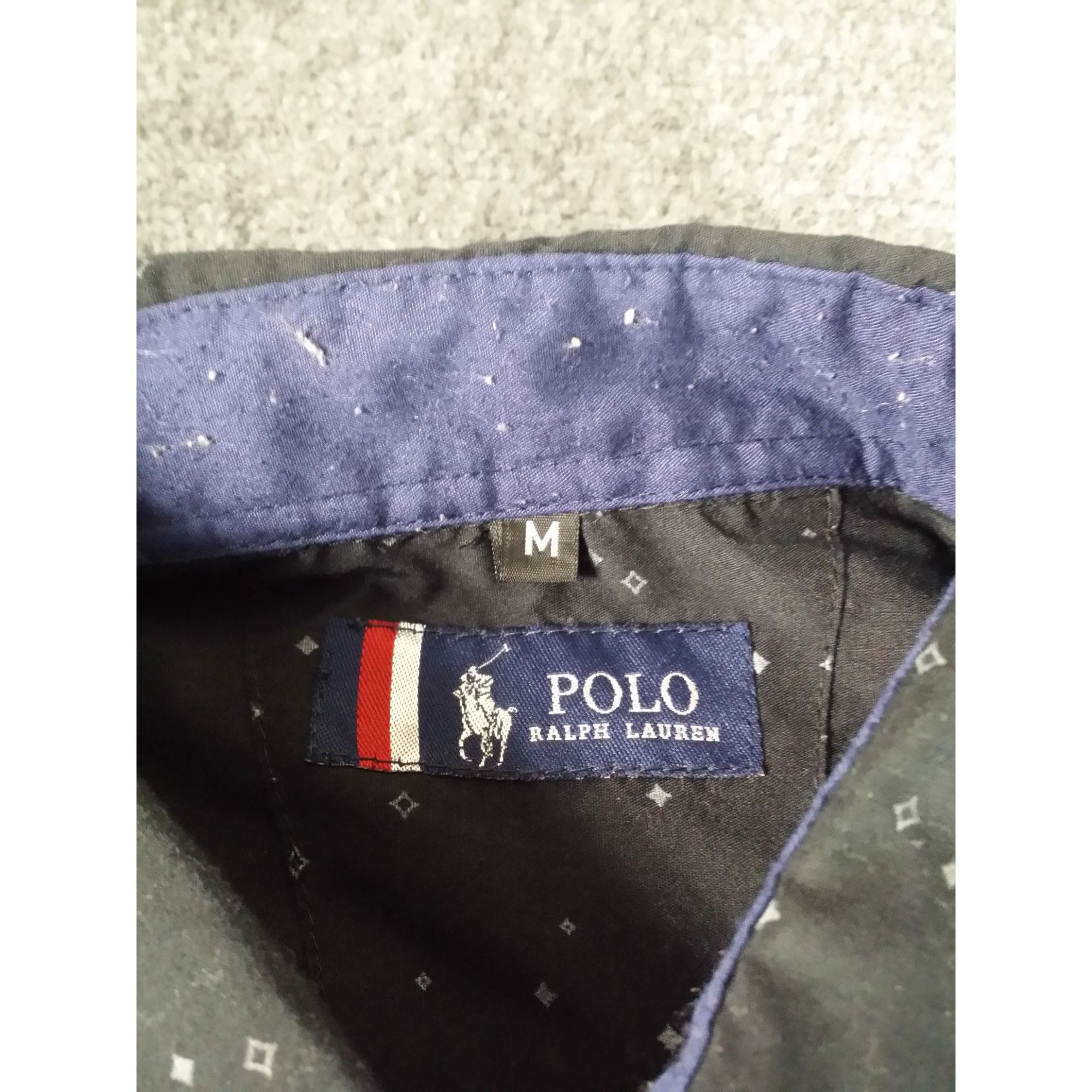 Polo Ralph Lauren Polo Ralph Lauren Button Up Shirt Men Sz M Black Geometric P Size US M / EU 48-50 / 2 - 5 Thumbnail