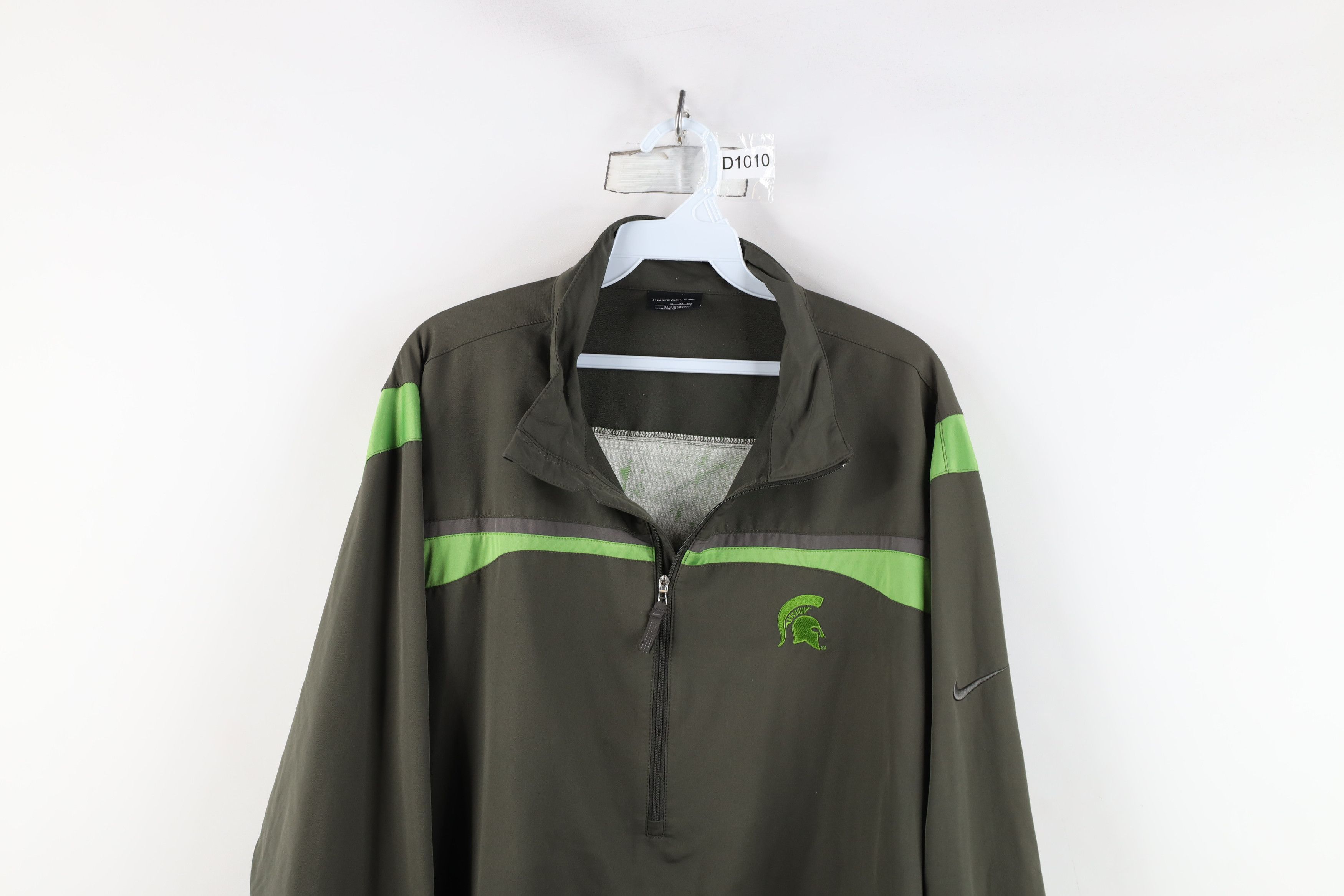 Nike × Vintage Nike Golf Michigan State University Half Zip Pullover Jacket Size US XL / EU 56 / 4 - 2 Thumbnail