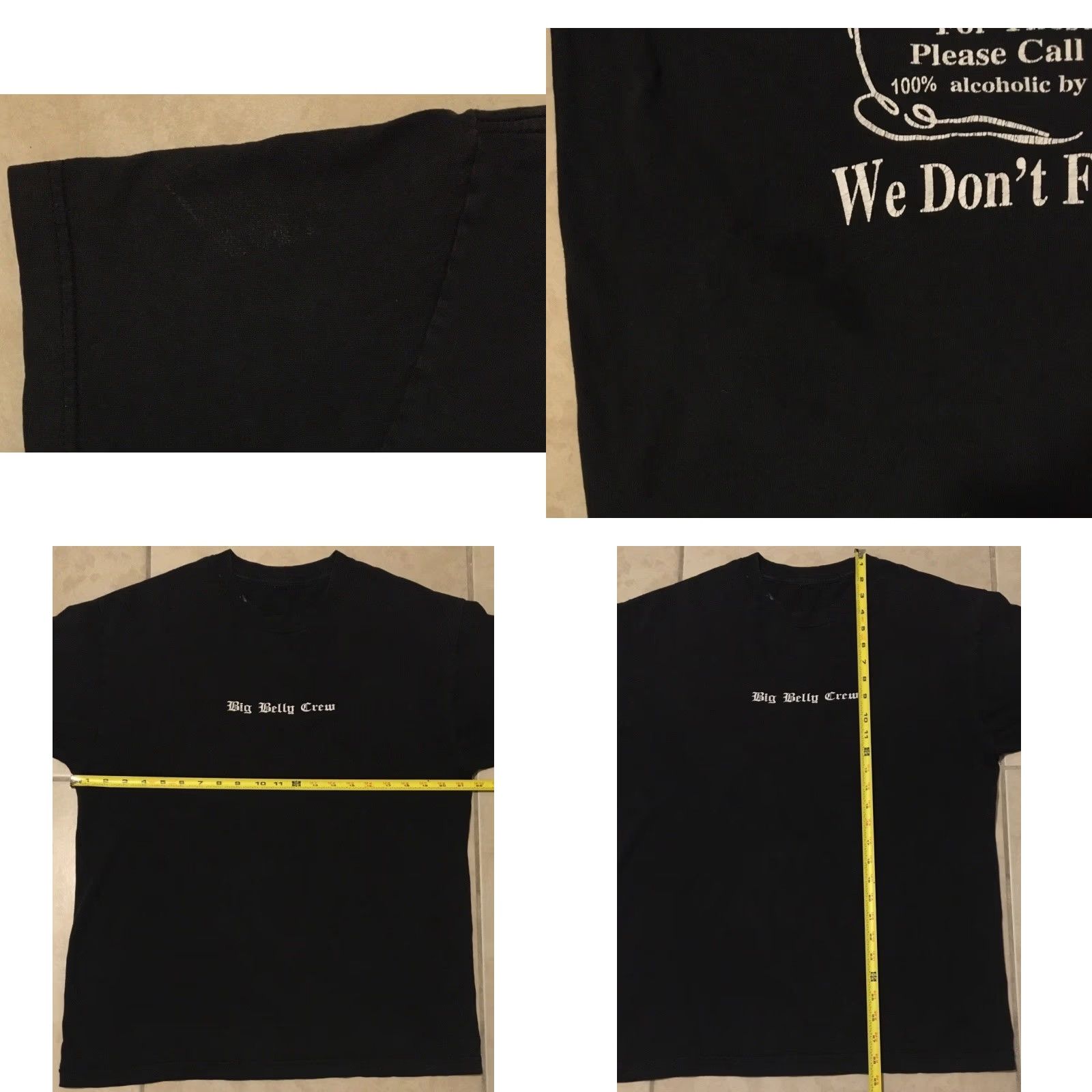 Vintage VINTAGE Big Drunk Bastards Faded Distress Shirt L Funny Beer Crude Joke Grunge Y2K Size US L / EU 52-54 / 3 - 9 Thumbnail