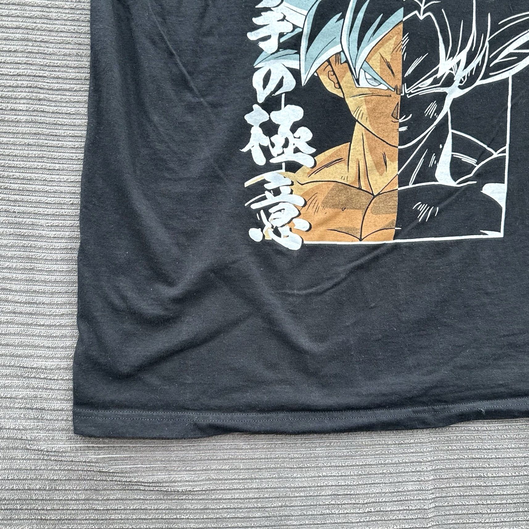 Vintage Dragon Ball Z Super Ultra Instinct T-Shirt Men L Black Cotton Graphic Print Size US L / EU 52-54 / 3 - 6 Thumbnail
