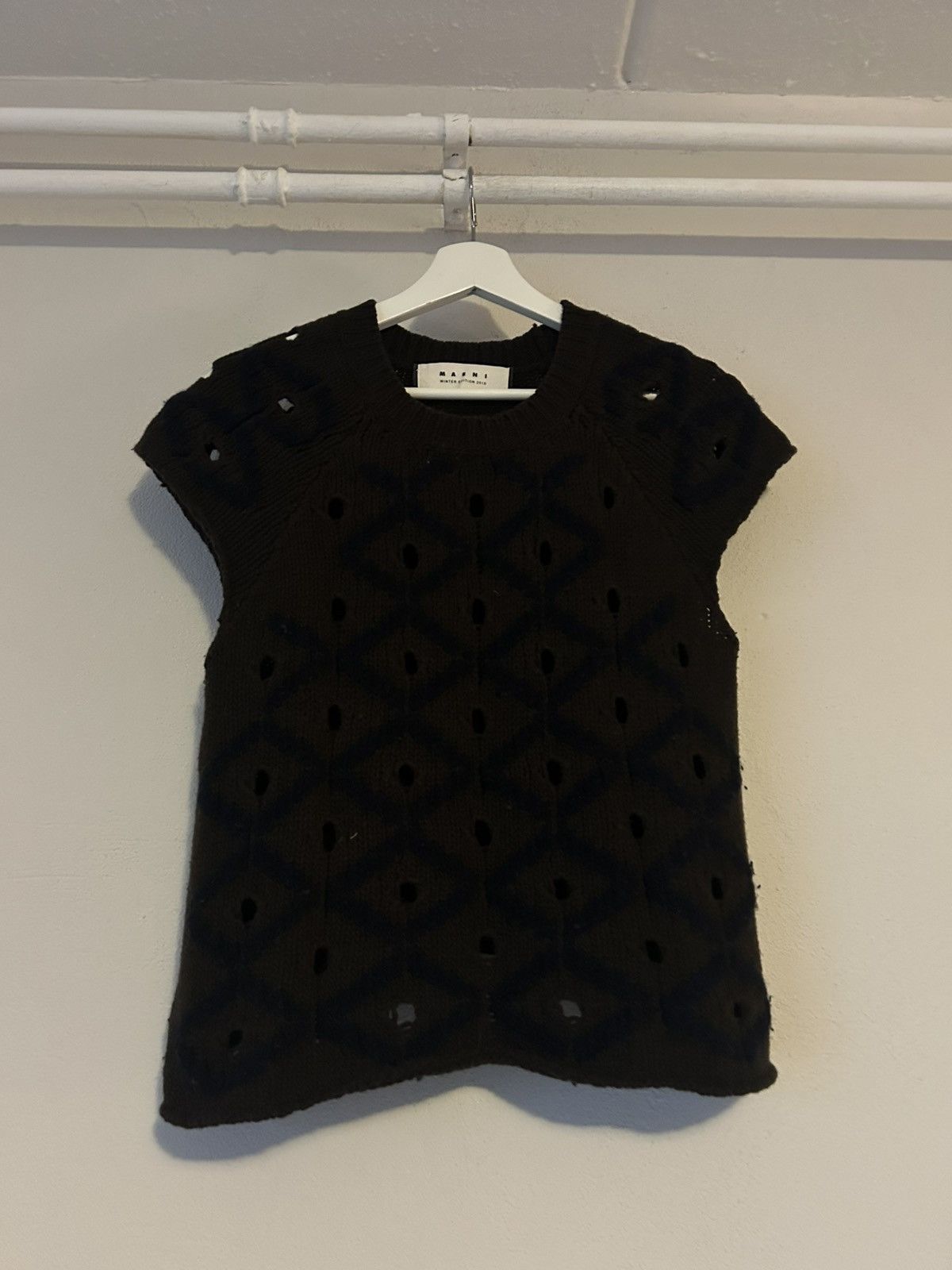 Marni FW2010 Brown Wool-Cashmere Knit Top – Size 44 Size M / US 6-8 / IT 42-44 - 6 Thumbnail