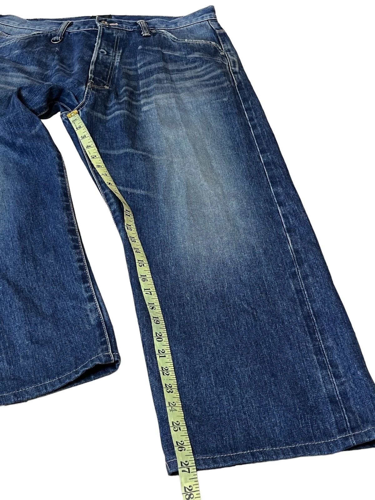 Japanese Brand SICK Y2K JAPANESE CULTURE NITRAID LOOSE FIT SELVEDGE JEANS Size US 37 - 14 Thumbnail