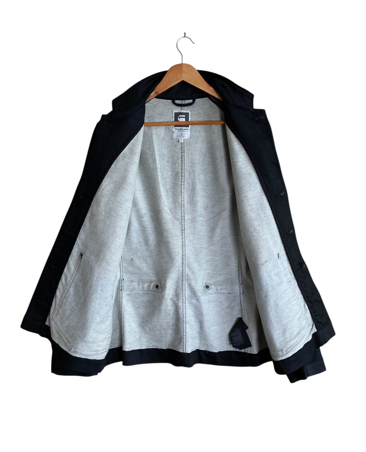 G-Star Rare Vintage Brand G-star Buckle Back Waxed Jacket 2000s Size US L / EU 52-54 / 3 - 3 Thumbnail