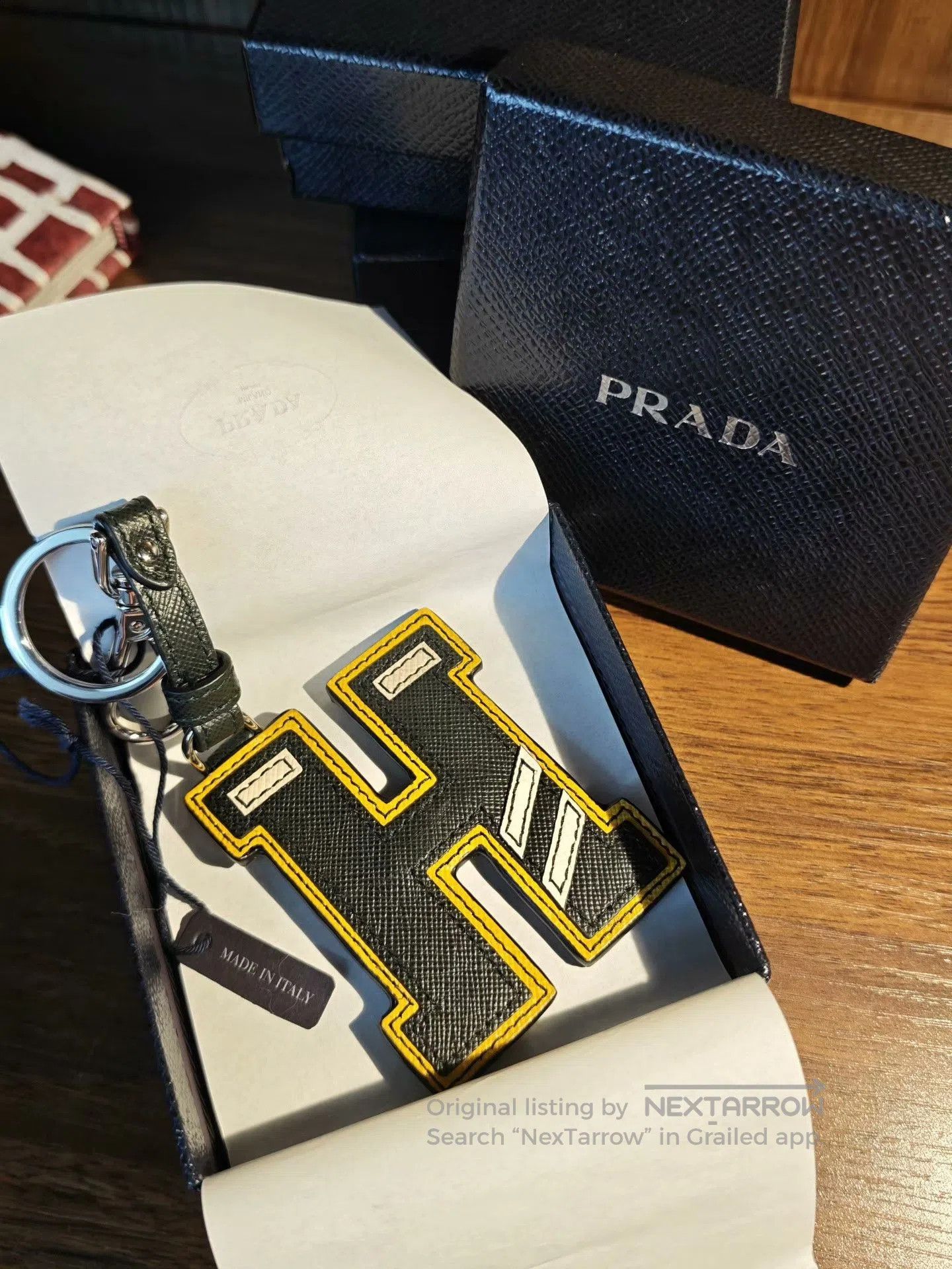 Prada Prada Letter H Keychain Bag Charm. Size ONE SIZE - 1 Thumbnail