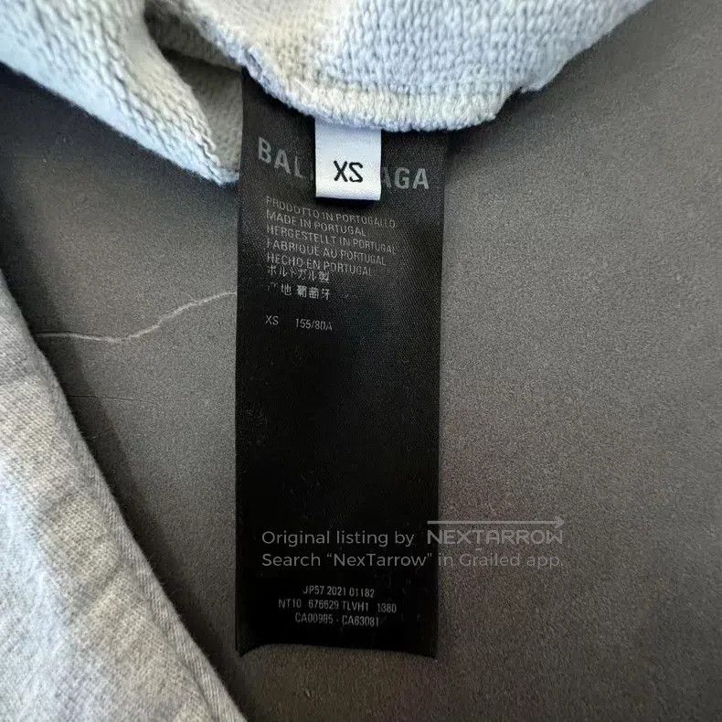 Balenciaga Balenciaga Gray Sweatshirt Size US XS / EU 42 / 0 - 5 Thumbnail