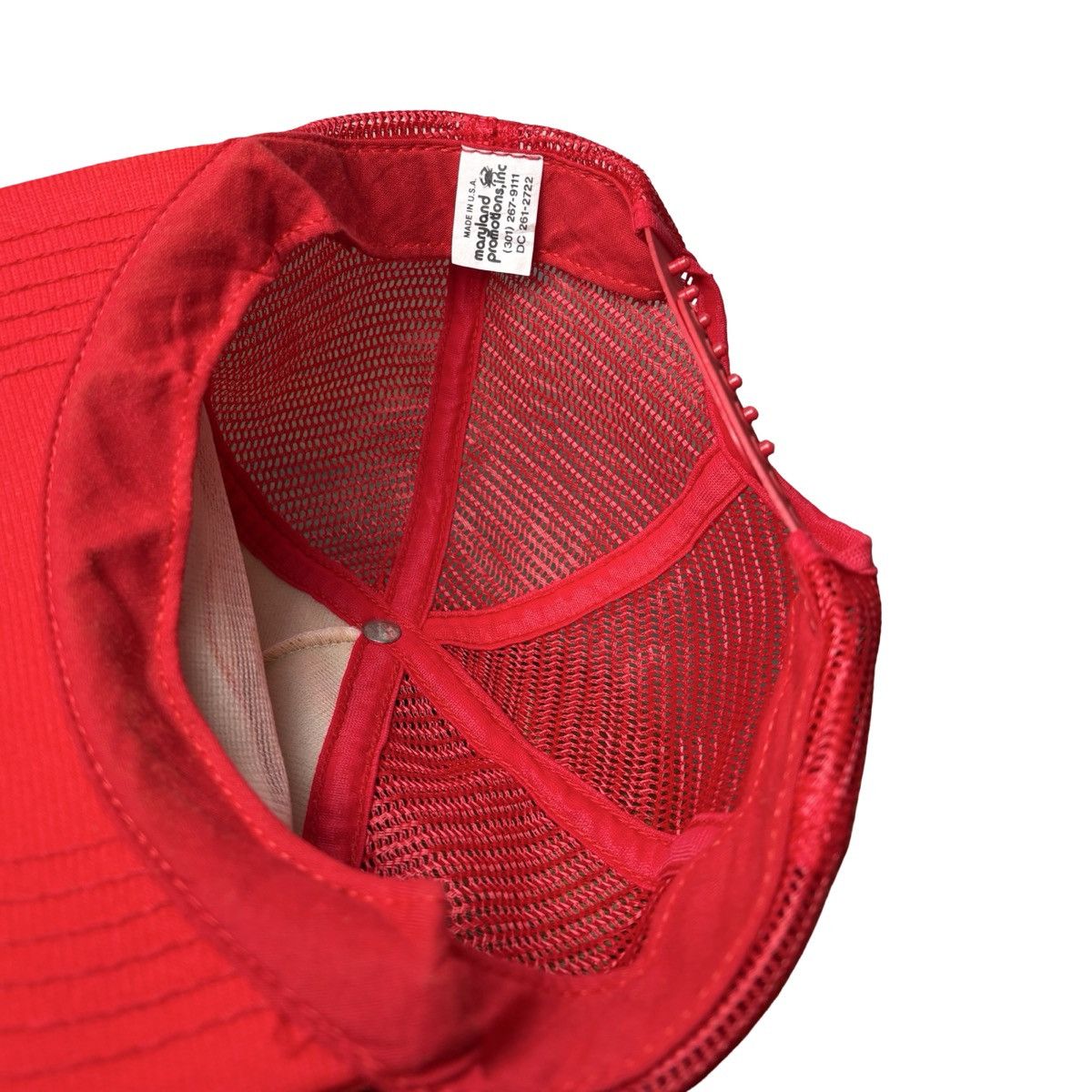 Other Vintage 80s Alpha Anarchy Trucket Cap Red White Snap OS Size ONE SIZE - 5 Thumbnail