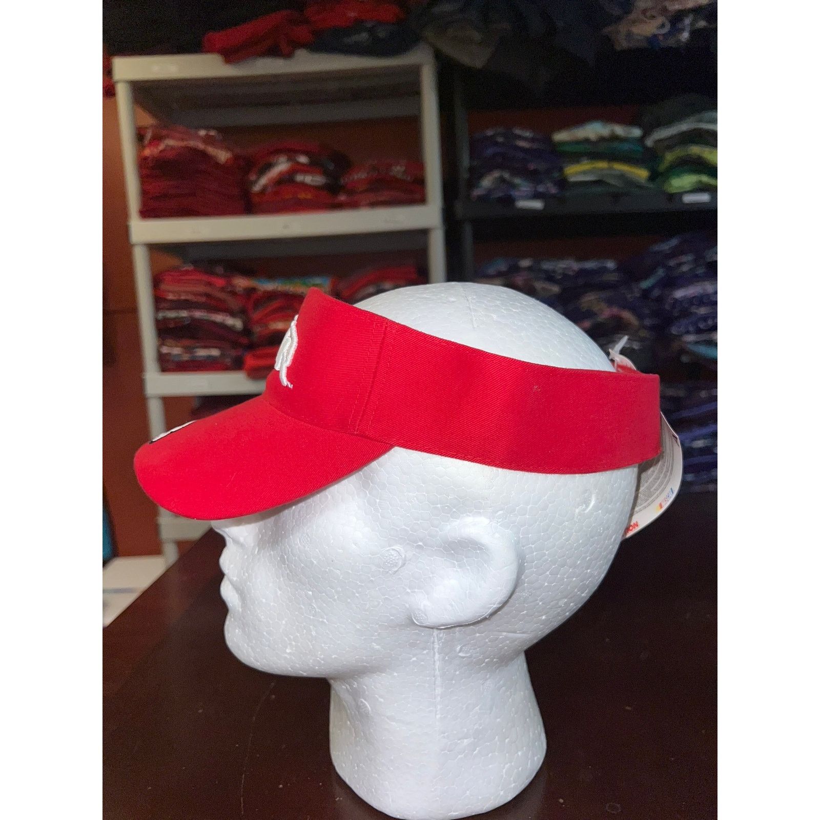 NASCAR Vintage Dale Jr. Hat Visor Red Nascar Racing 2003 NWT Cap Size ONE SIZE - 3 Thumbnail
