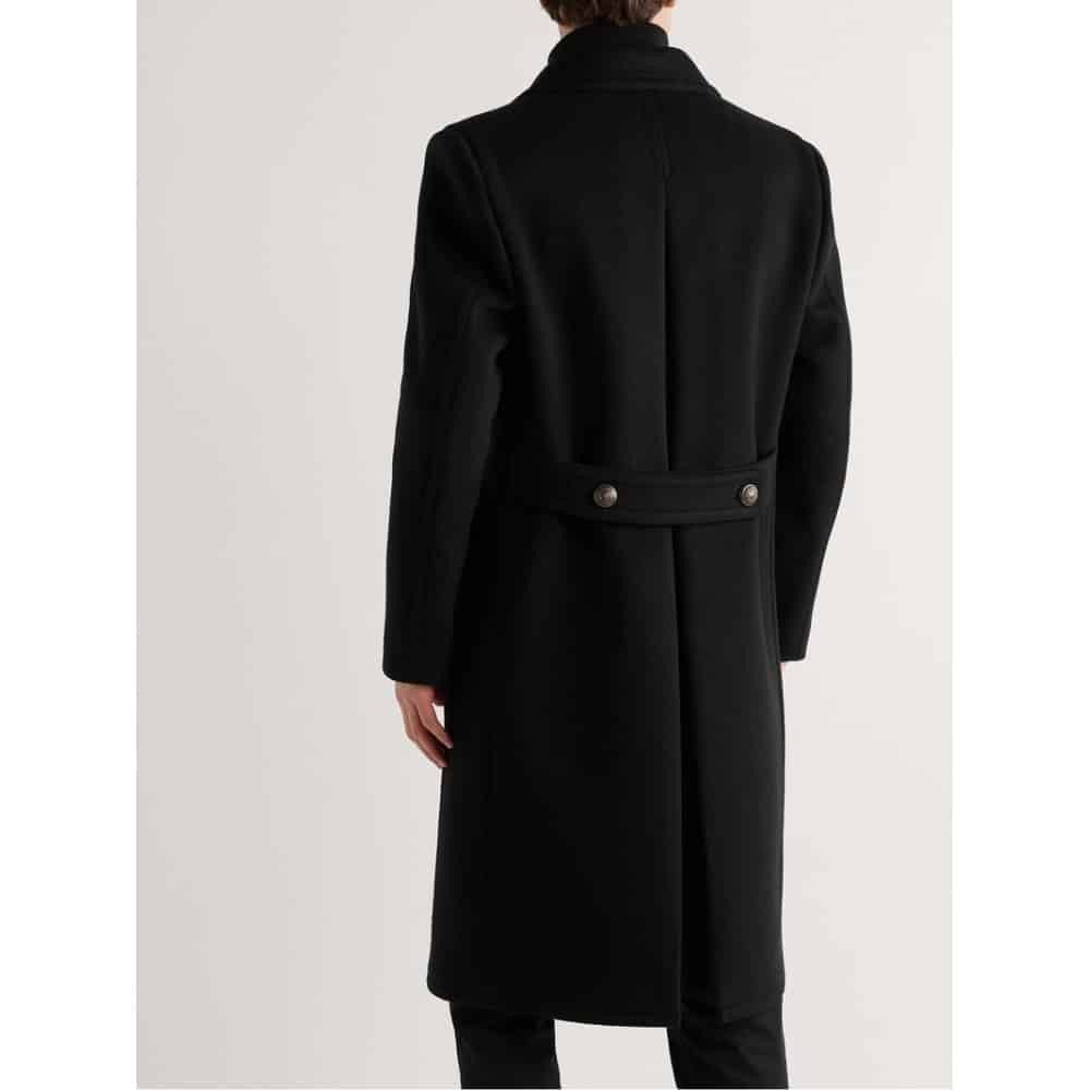 Tom Ford o1loc1c0126 TFO812 Wool & Cashmere Coat in Black Size US L / EU 52-54 / 3 - 4 Thumbnail