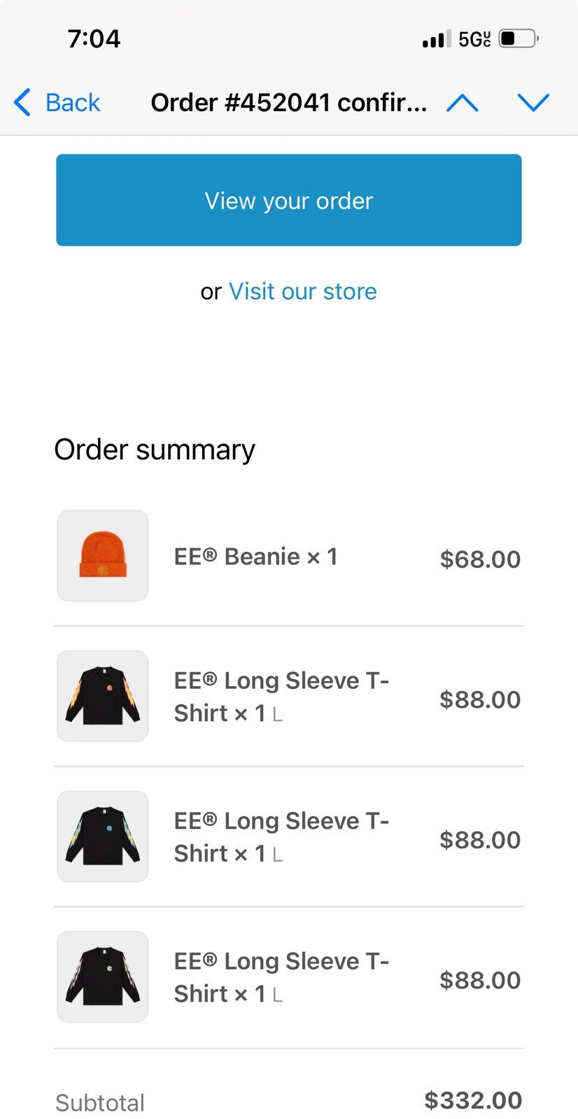 Eric Emanuel Eric Emanuel EE Orange w yellow winter hat beanie Size ONE SIZE - 2 Thumbnail