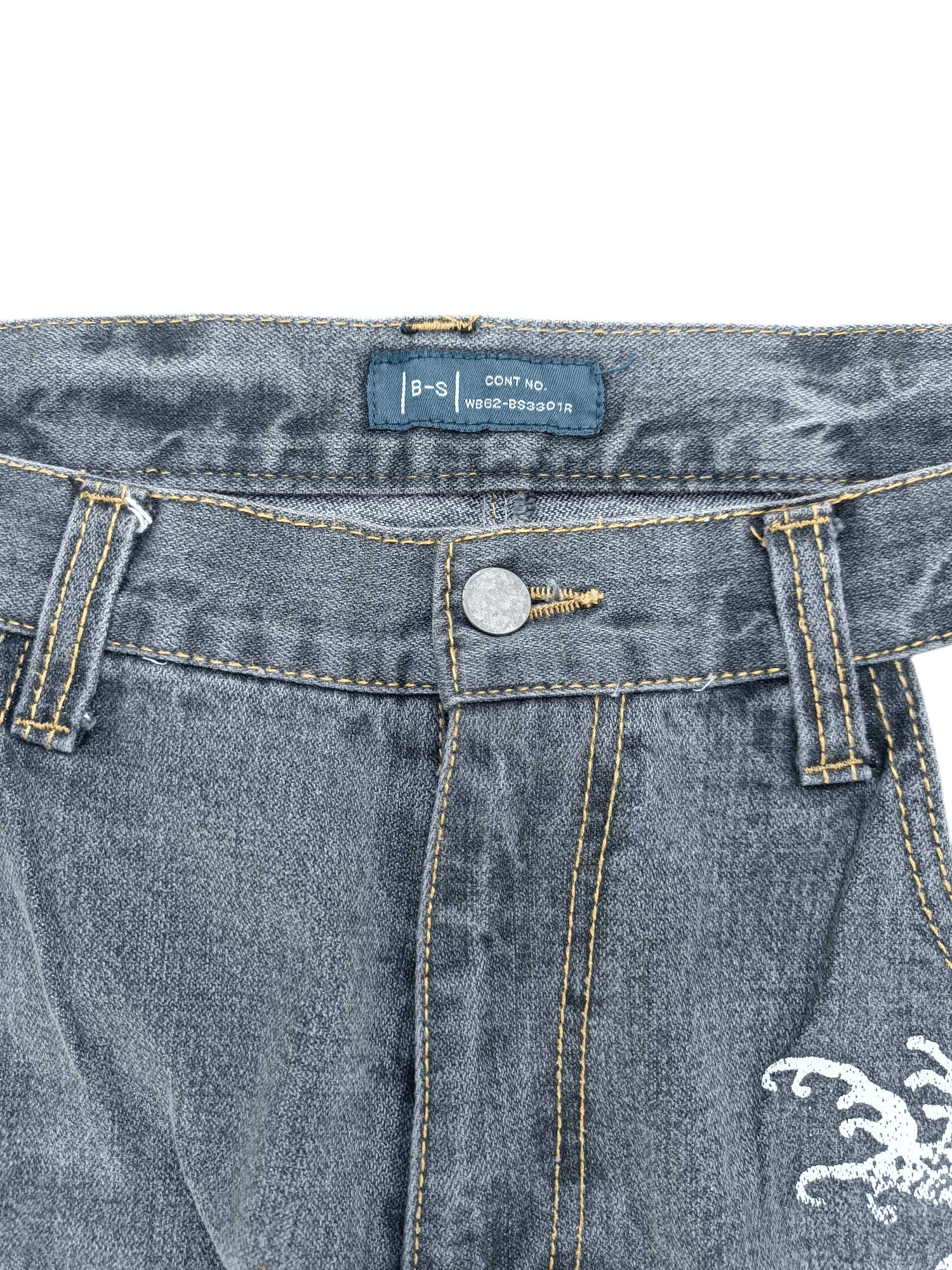 Japanese Brand RARE 🔥 Japanese Brand B-S Printed Koi Fish Floral Jeans Size US 36 / EU 52 - 6 Thumbnail