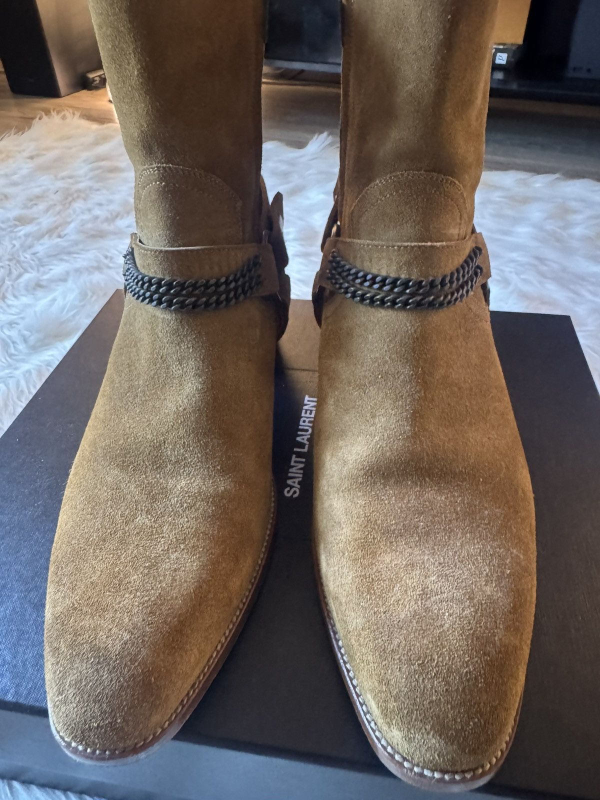 Saint Laurent Paris SAINT LAURENT PARIS SS16 CHAIN HARNESS WYATT Size US 11 / EU 44 - 2 Thumbnail