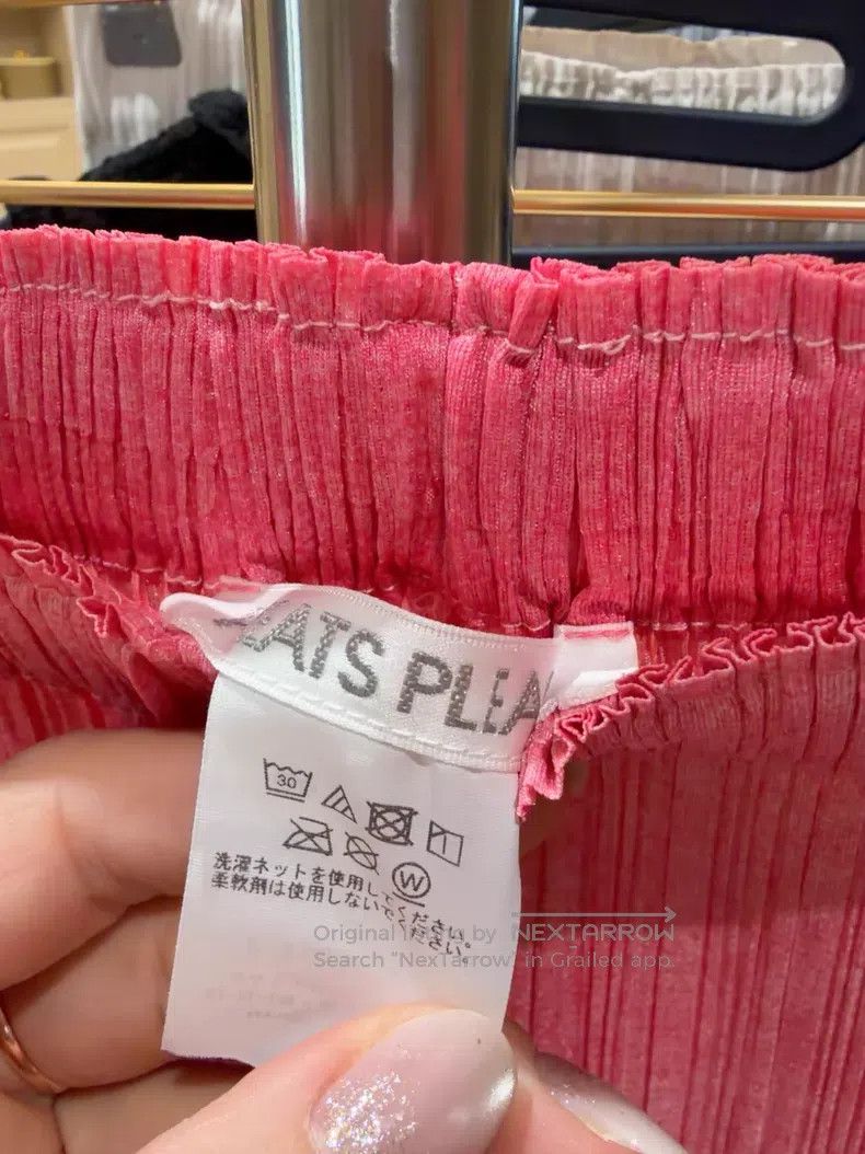 Issey Miyake Issey Miyake SIZE:3 Pink Gradient Straight-leg Pants Size 42" / US 20 - 4 Thumbnail