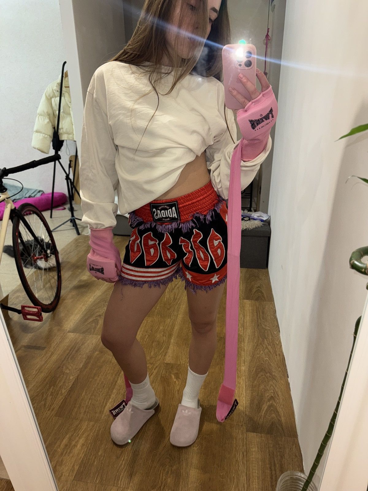 Adidas × Jeremy Scott ADIDAS x JEREMY SCOTT BOXING SHORTS Size US 28 / EU 44 - 8 Thumbnail