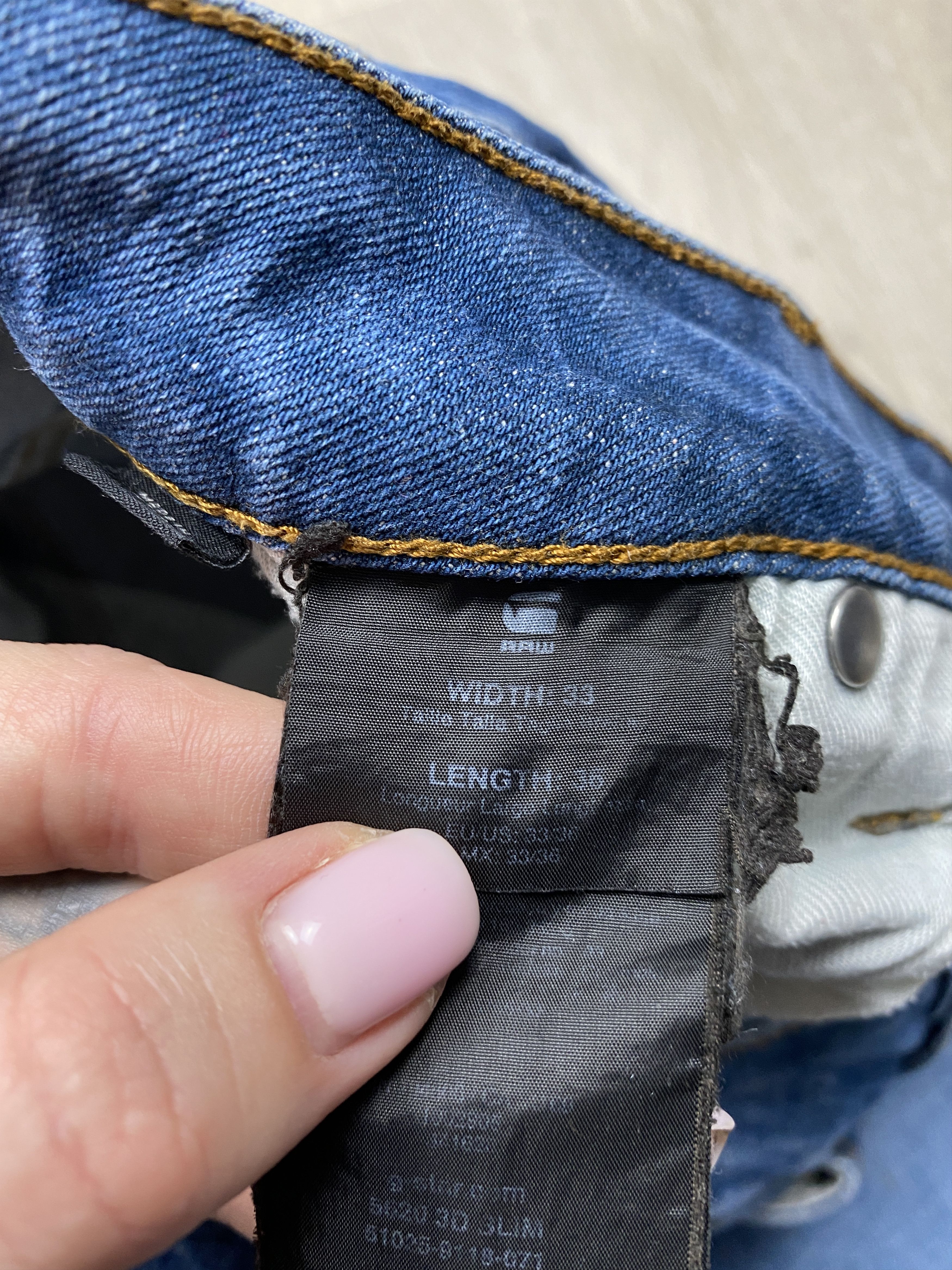 G-Star G Star Raw Vintage 3D Slim Denim Pants Jeans Double Knee Size US 33 - 3 Thumbnail