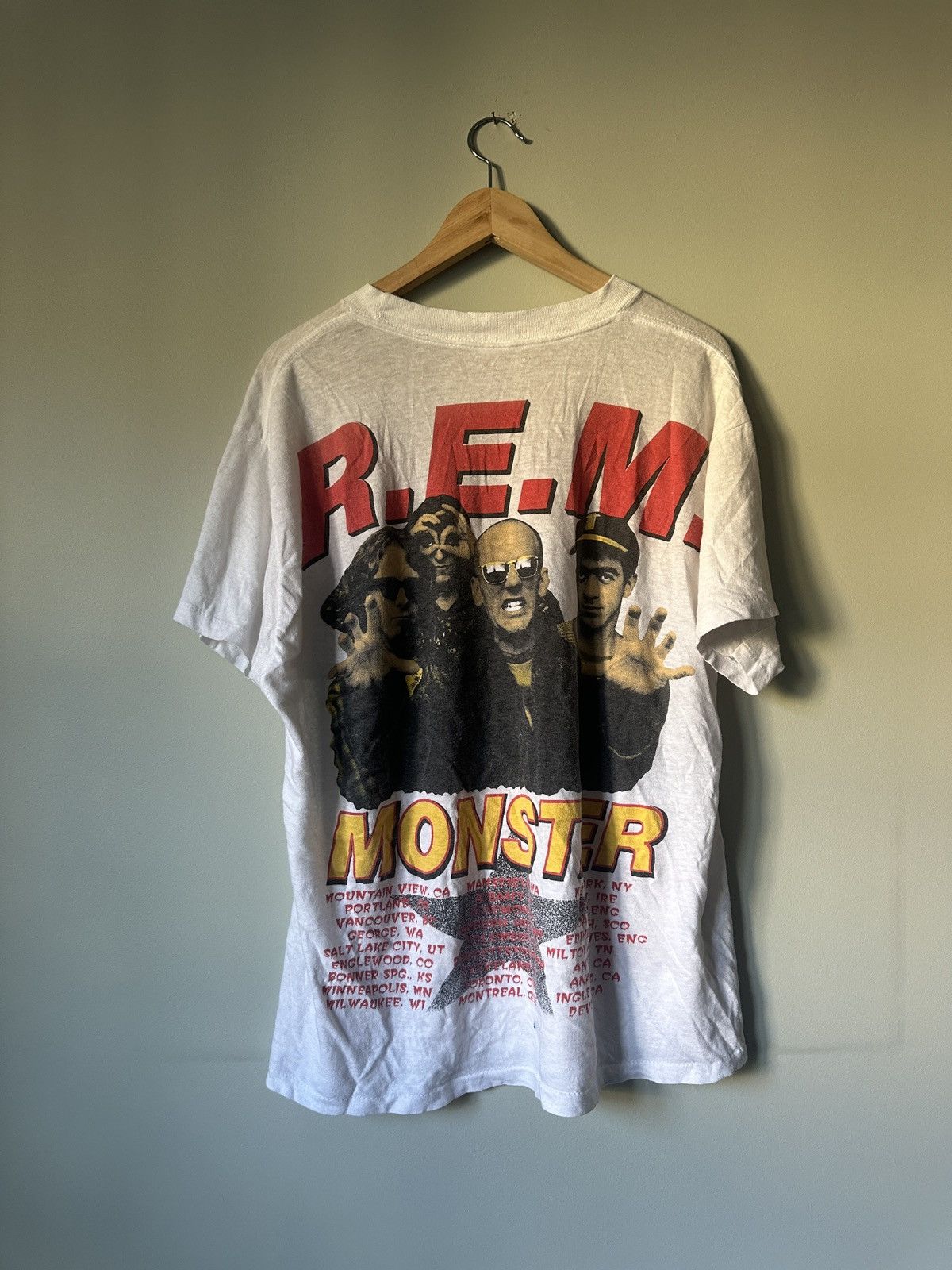 Vintage R.E.M T-Shirt Size US L / EU 52-54 / 3 - 5 Thumbnail