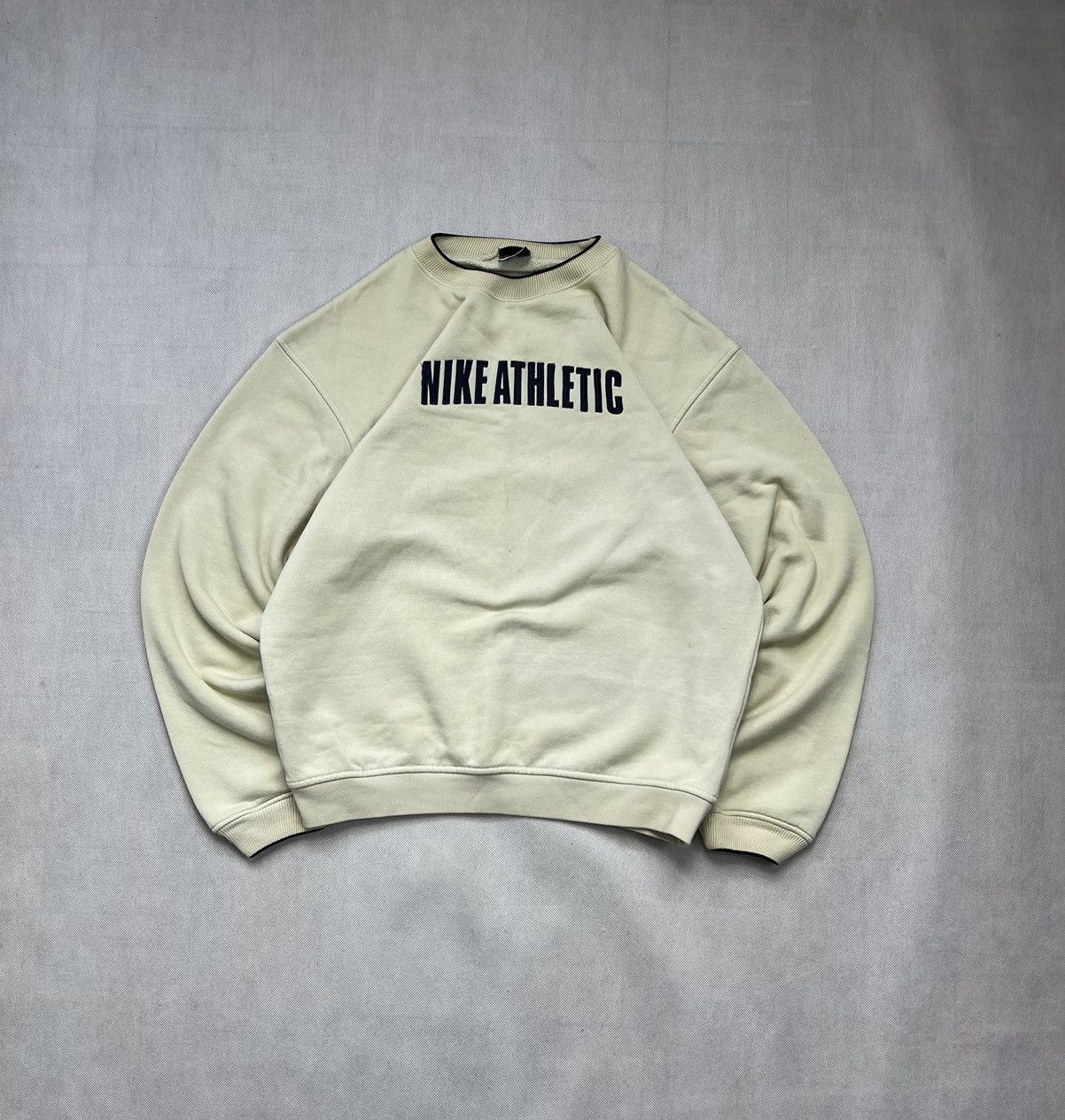 Nike × Vintage Sweatshirt Nike Athletic Spellout Vintage 90’s Size US M / EU 48-50 / 2 - 1 Thumbnail