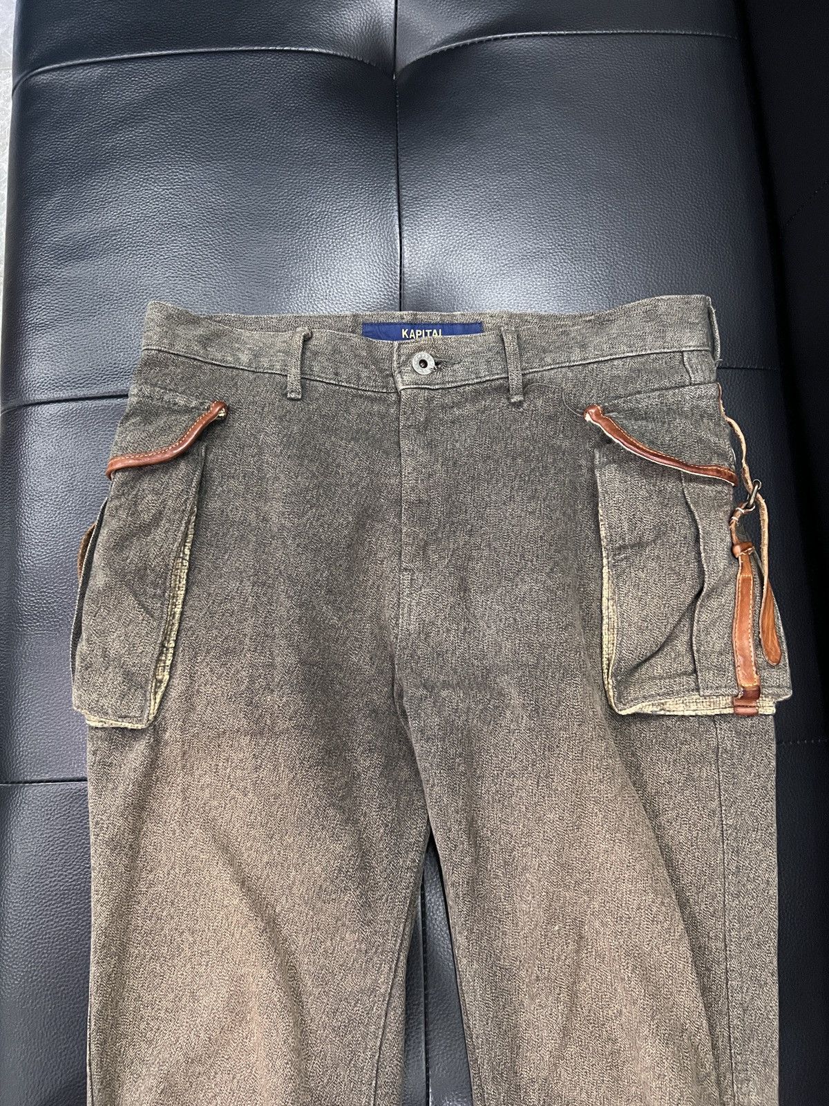 Kapital Kapital Leather Strap Pocket Riding Pants Size US 32 / EU 48 - 3 Thumbnail