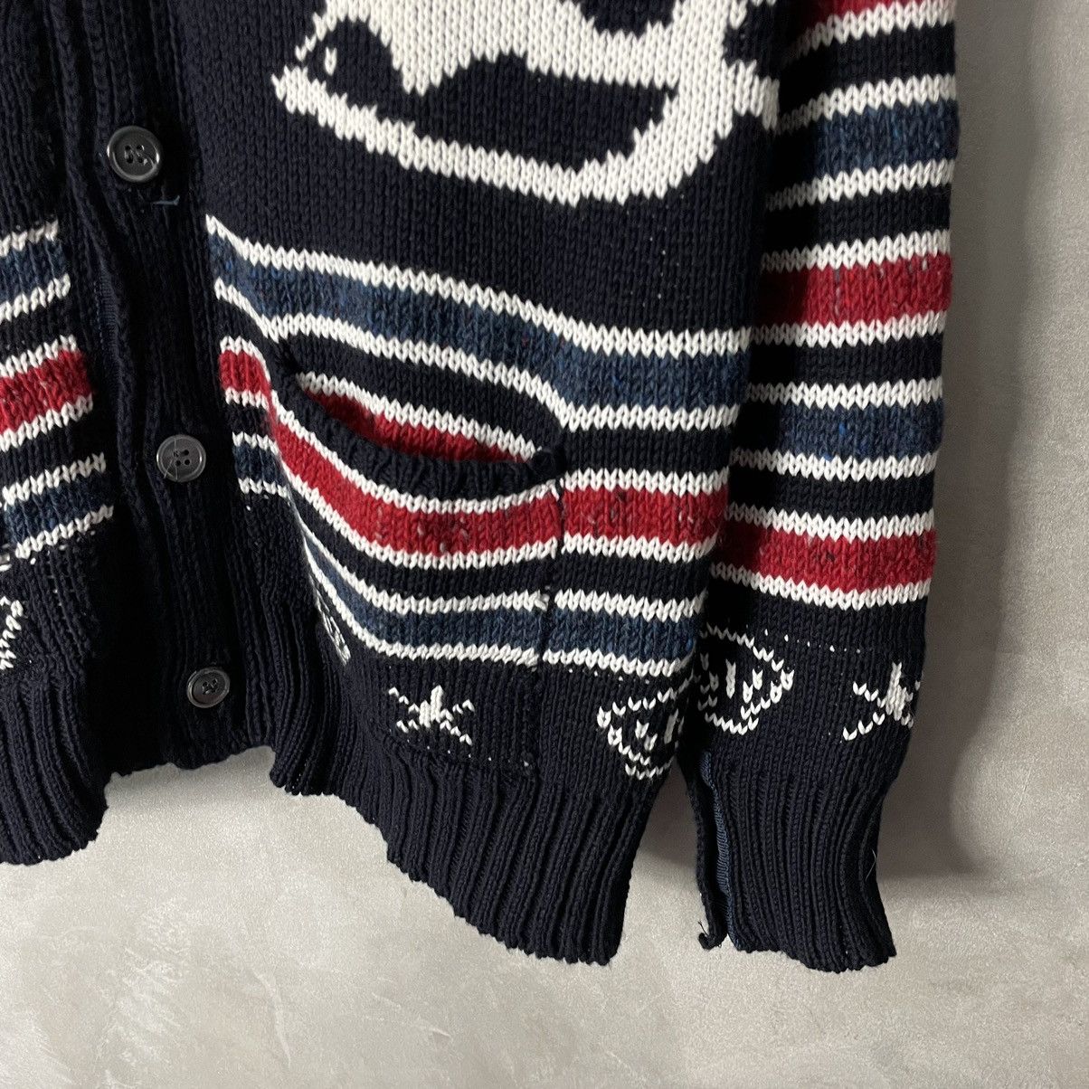 Thom Browne Thom Browne Fish Fair Isle Knit Cardigan Size US M / EU 48-50 / 2 - 8 Thumbnail