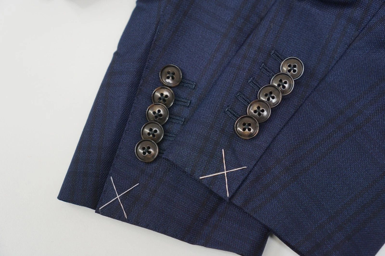 Suitsupply Men Suitsupply Blazer 130's Wool Washington Plaid Blue US38 Size 38R - 4 Thumbnail
