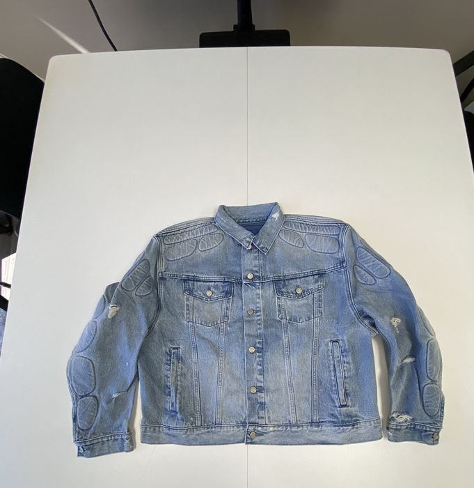 Balenciaga Yeezy Gap Engineered By Balenciaga Padded Denim Jacket Grailed