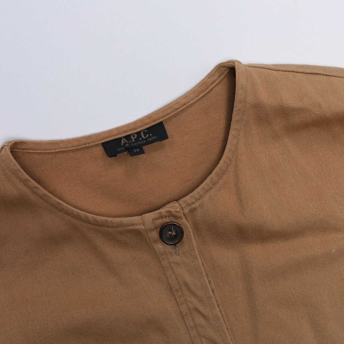 A.P.C. APC Cotton Beige Mid Dress Buttons a.p.c. Size XS / US 0-2 / IT 36-38 - 9 Thumbnail