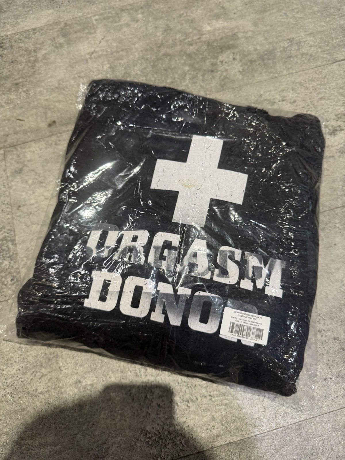 PROJECT G/R Project G/R Orgasm Donor Hoodie WashedBlack GR Protocl Index Size US M / EU 48-50 / 2 - 7 Thumbnail
