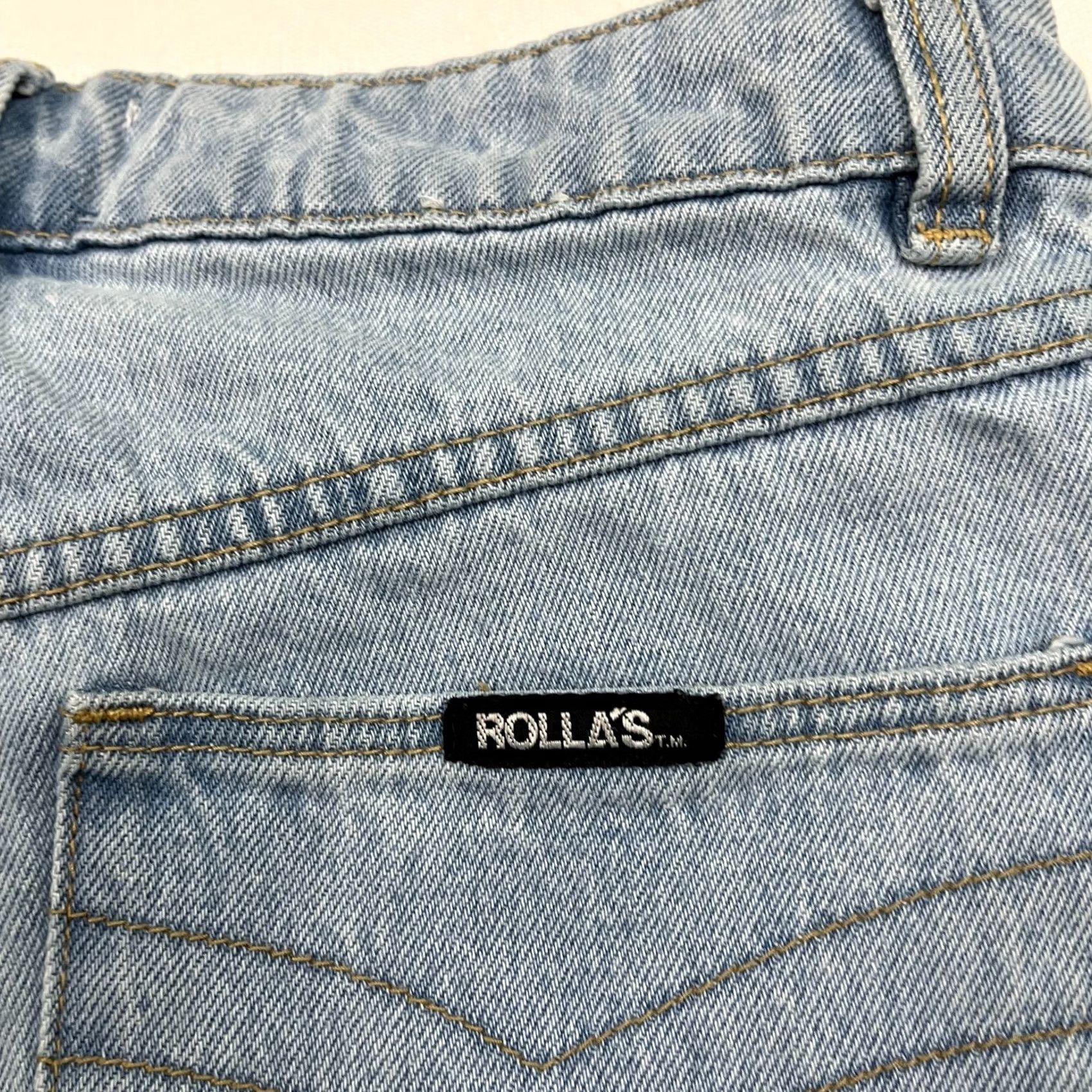 Denime VINTAGE Rollas Jeans 26 W26 I31 Straight Leg Light Denim Distressed Organic Cotton Women Jeans Size 26" / US 2 / IT 38 - 3 Thumbnail