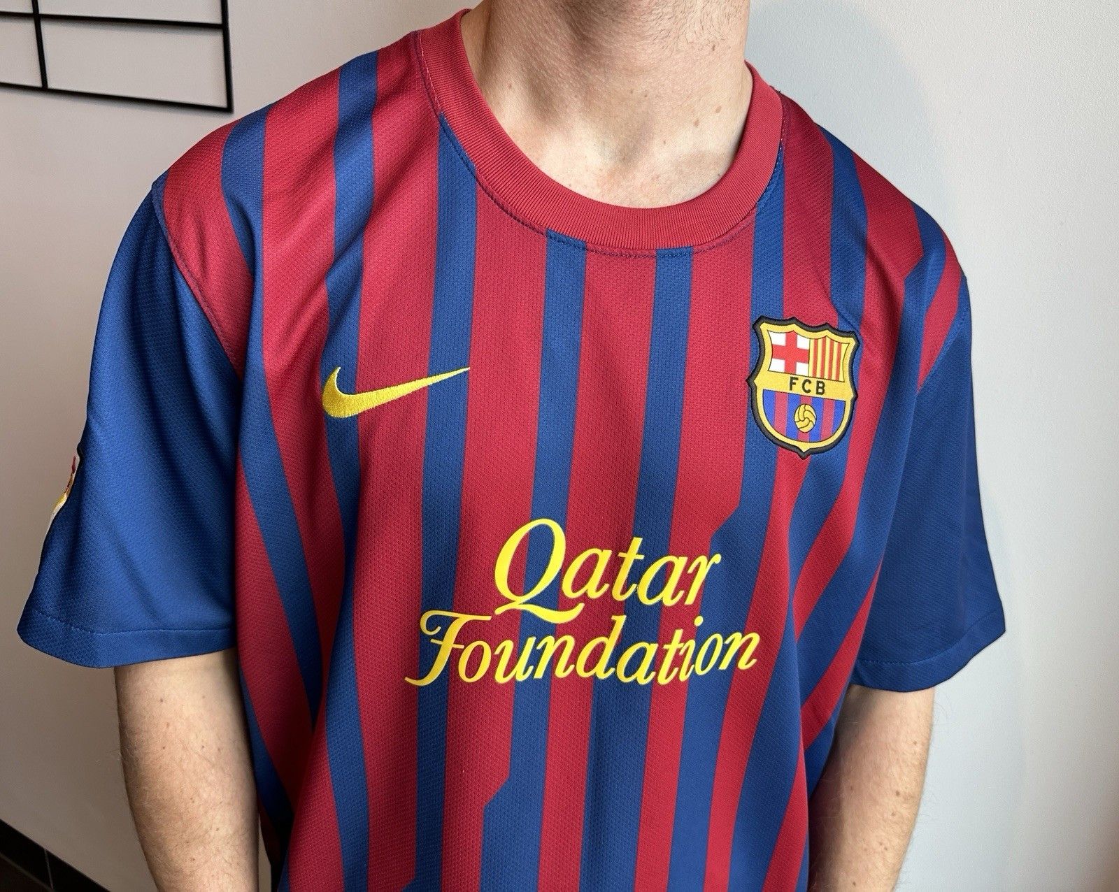 Nike Fc Barcelona 2011 2012 Home Jersey Shirt Soccer Nike Mens Size US XL / EU 56 / 4 - 2 Thumbnail
