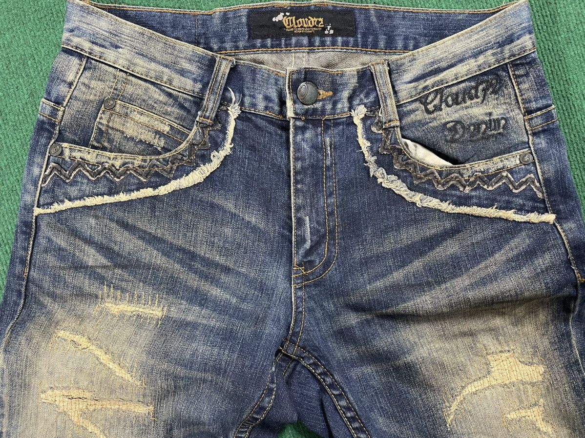 If Six Was Nine Distressed Cloud 72 Arts Jeans Size US 34 / EU 50 - 5 Thumbnail
