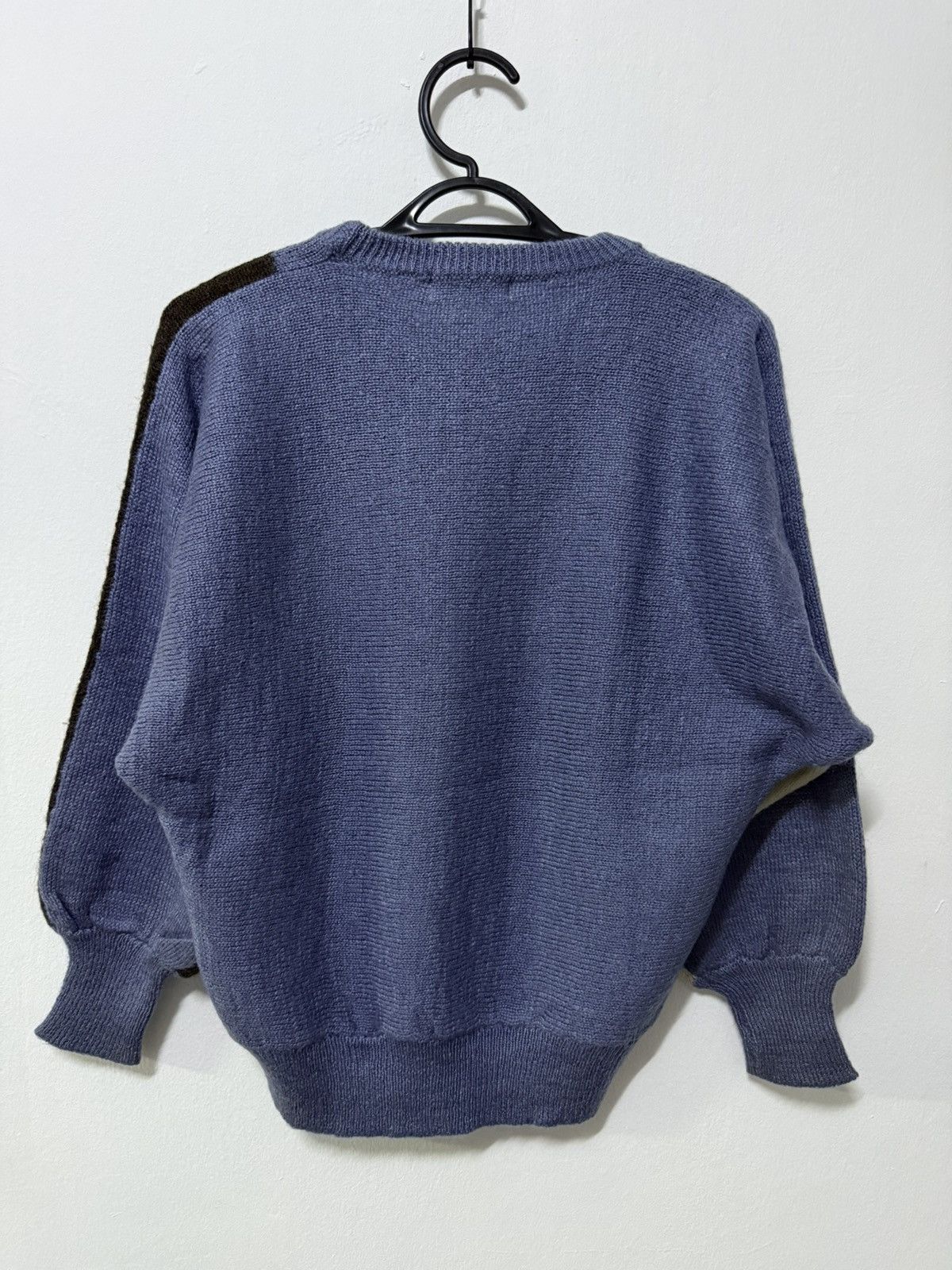 Vintage Vintage 1980s wool Knitwear Dog vs crow art Size US M / EU 48-50 / 2 - 4 Thumbnail