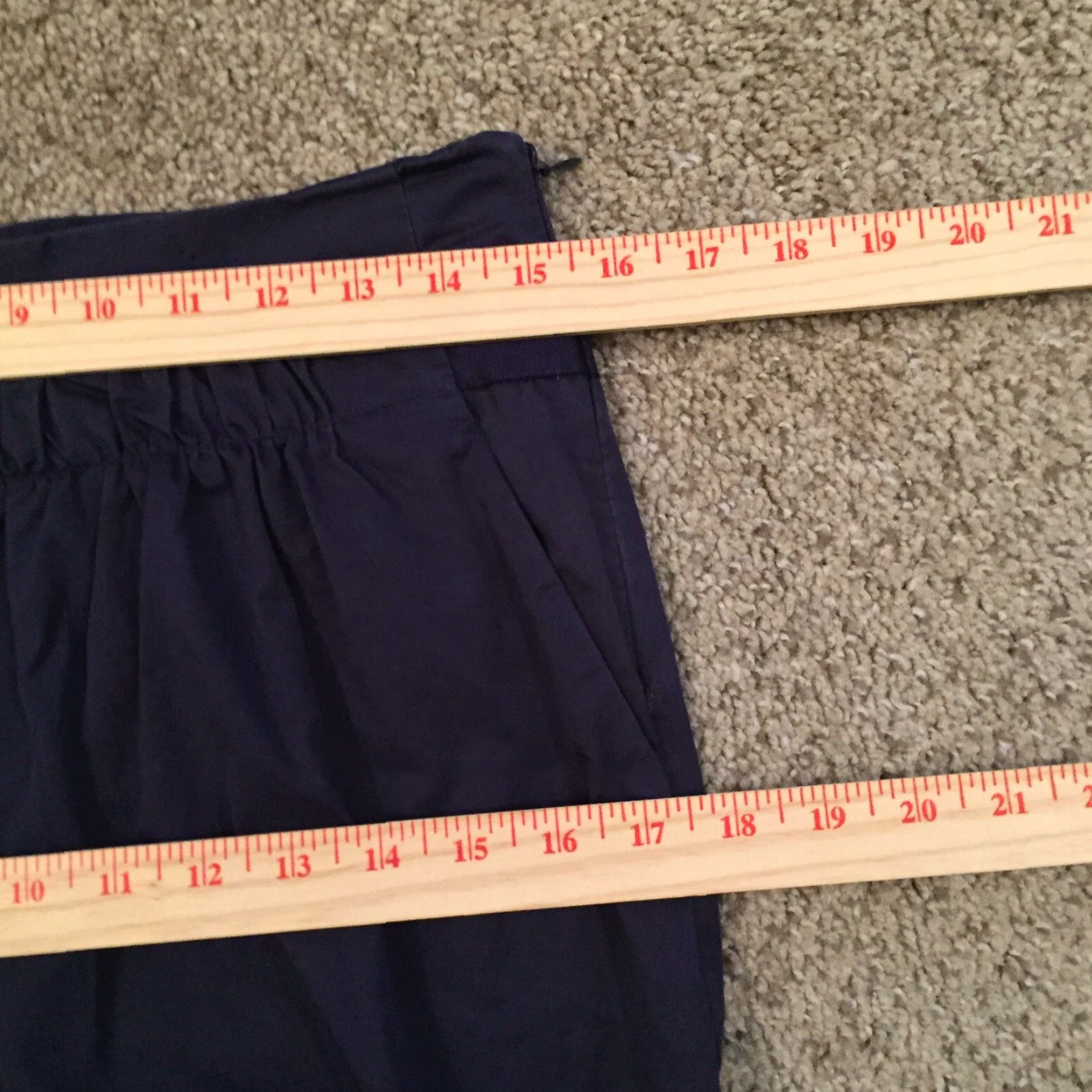 Banana Republic Banana Republic Skirt Knee Length Blue 4 Pockets Cotton Blend Regular Women's Everyday Casual Pencil Style- Straight Women's Size 4 Blue Vintage: No Size 27" / US 4 / IT 40 - 4 Thumbnail
