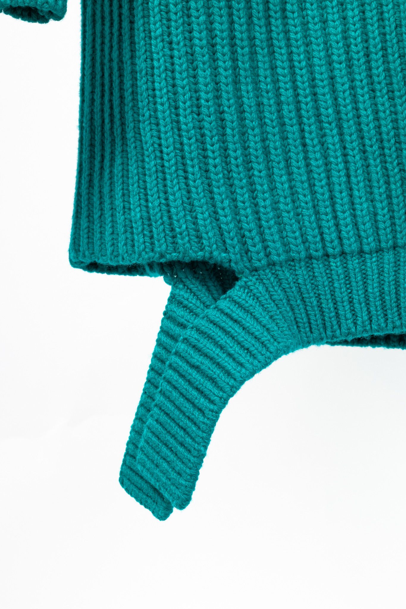 Balenciaga Balenciaga AW17 Turquoise Oversized Ribbed Wool Turtleneck Size XL / US 12-14 / IT 48-50 - 8 Thumbnail