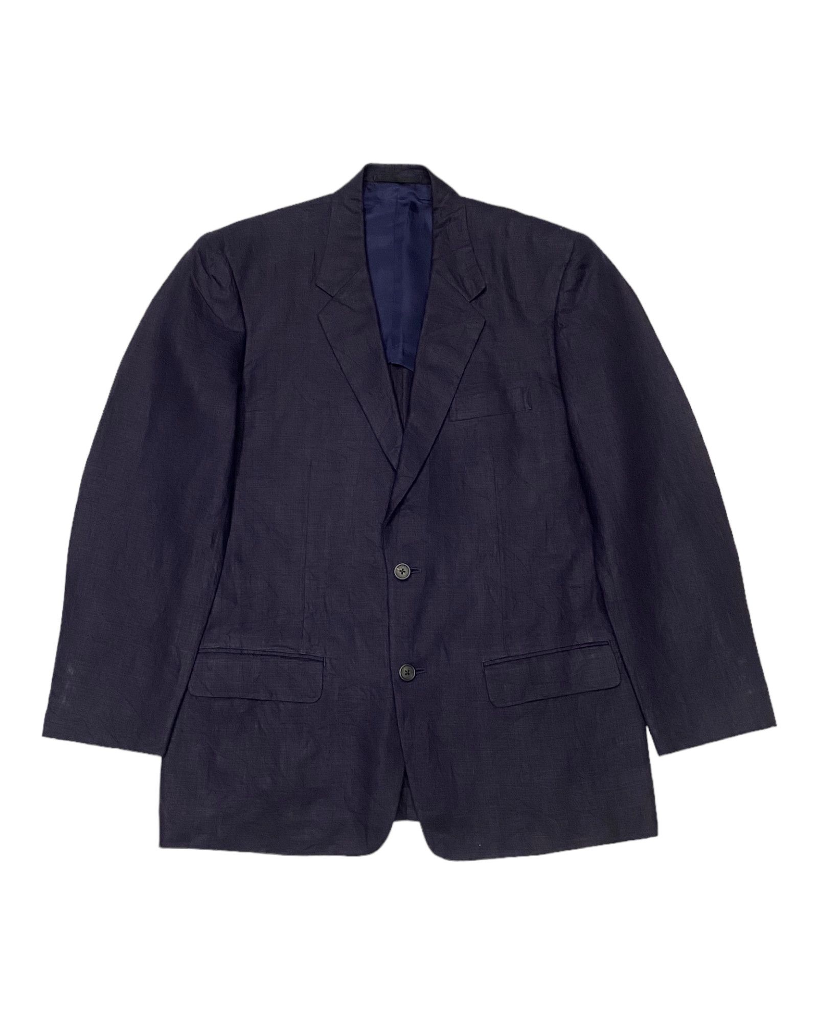 Y's × Y's for Men × Yohji Yamamoto 🔥Ys For Men L.Q Rare Color Dark Purple Blazer Coat Size US M / EU 48-50 / 2 - 2 Thumbnail