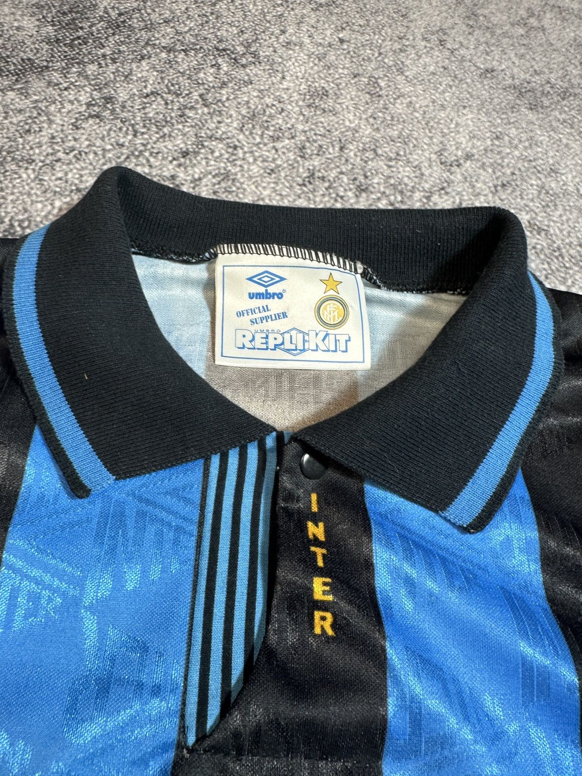 Vintage Inter Umbro Fiorucci Soccer Jersey 92/93 Very Rare