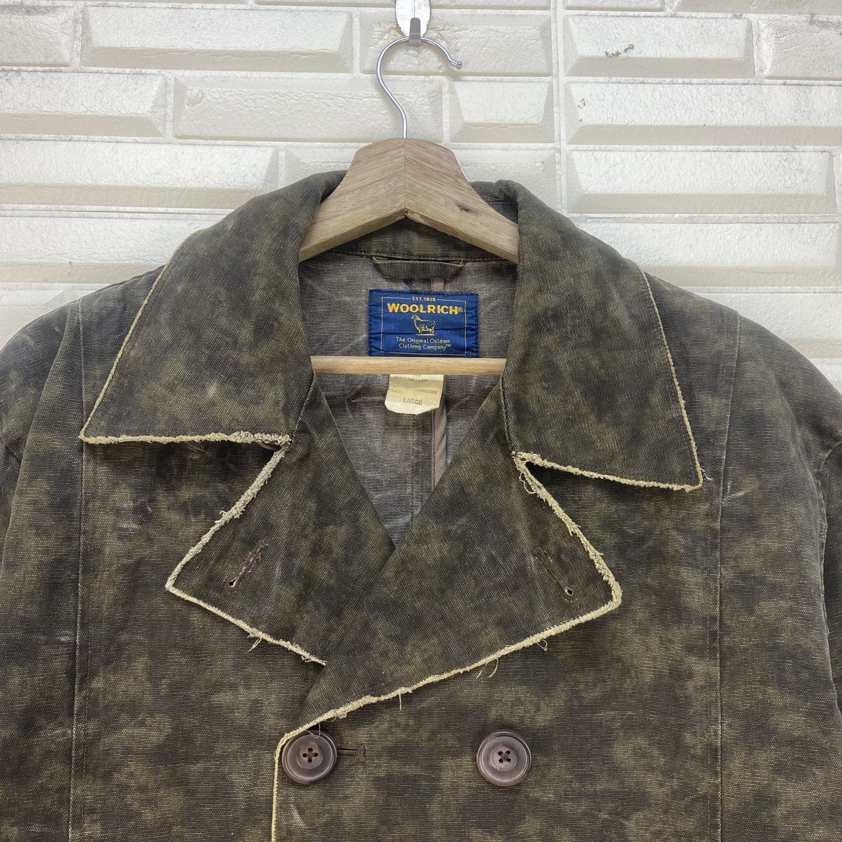 Woolrich Woolen Mills Vtg Woolrich Camouflage Distressed Double Breasted Jacket Size US M / EU 48-50 / 2 - 5 Thumbnail