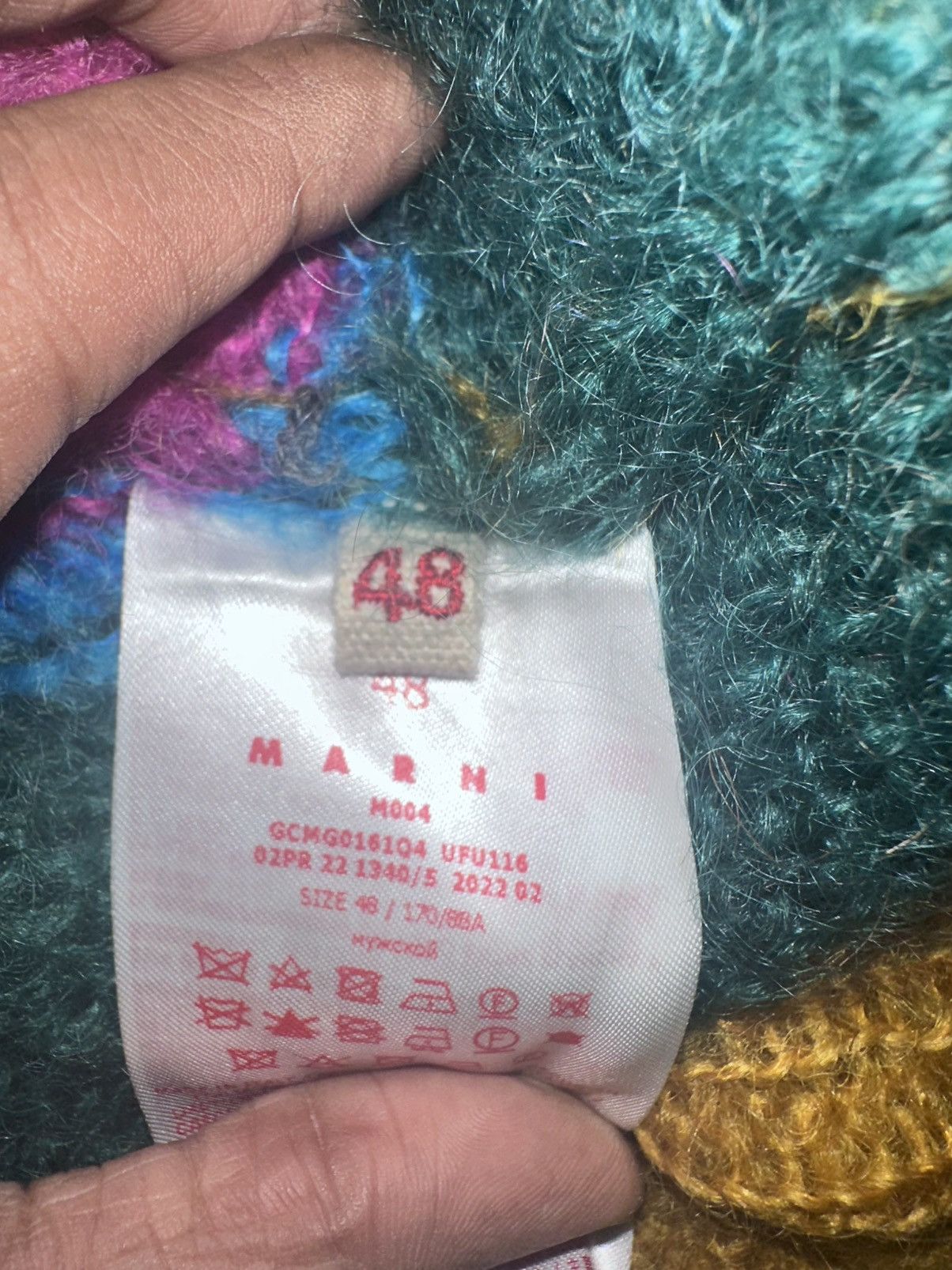 Marni Striped Multicolor Marni Mohair Sweater M/48 Size US M / EU 48-50 / 2 - 7 Thumbnail
