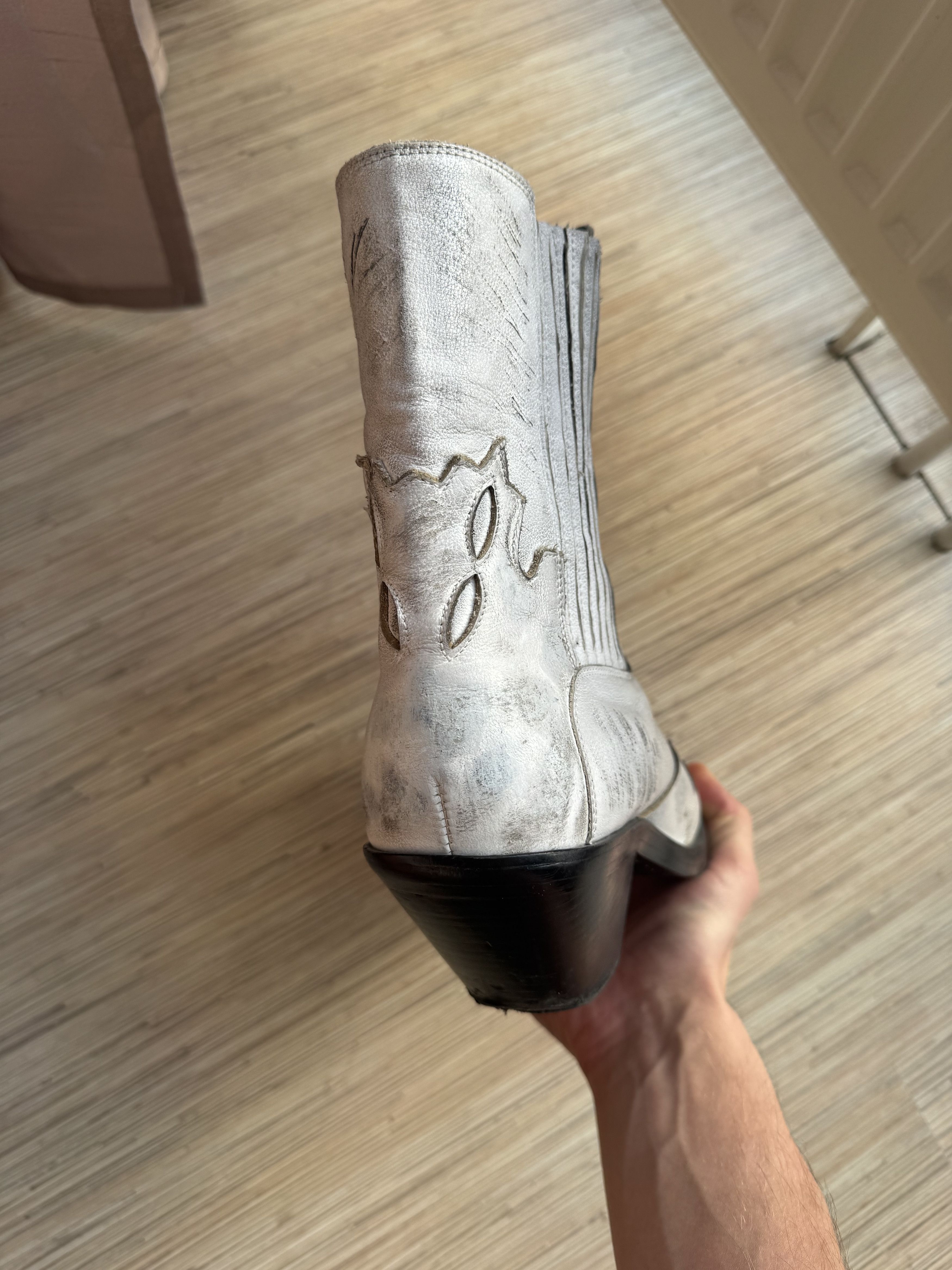 Enfants Riches Deprimes Enfants Riches Deprimes Midnight Cowboy Boots Worn Out White Size US 9 / EU 42 - 8 Thumbnail