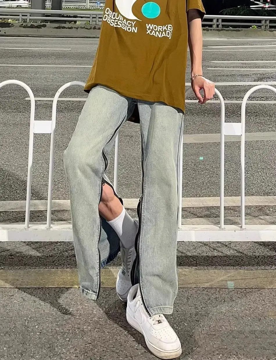 Japanese Brand Versatile zippered personalized jeans Size US 30 / EU 46 - 4 Thumbnail
