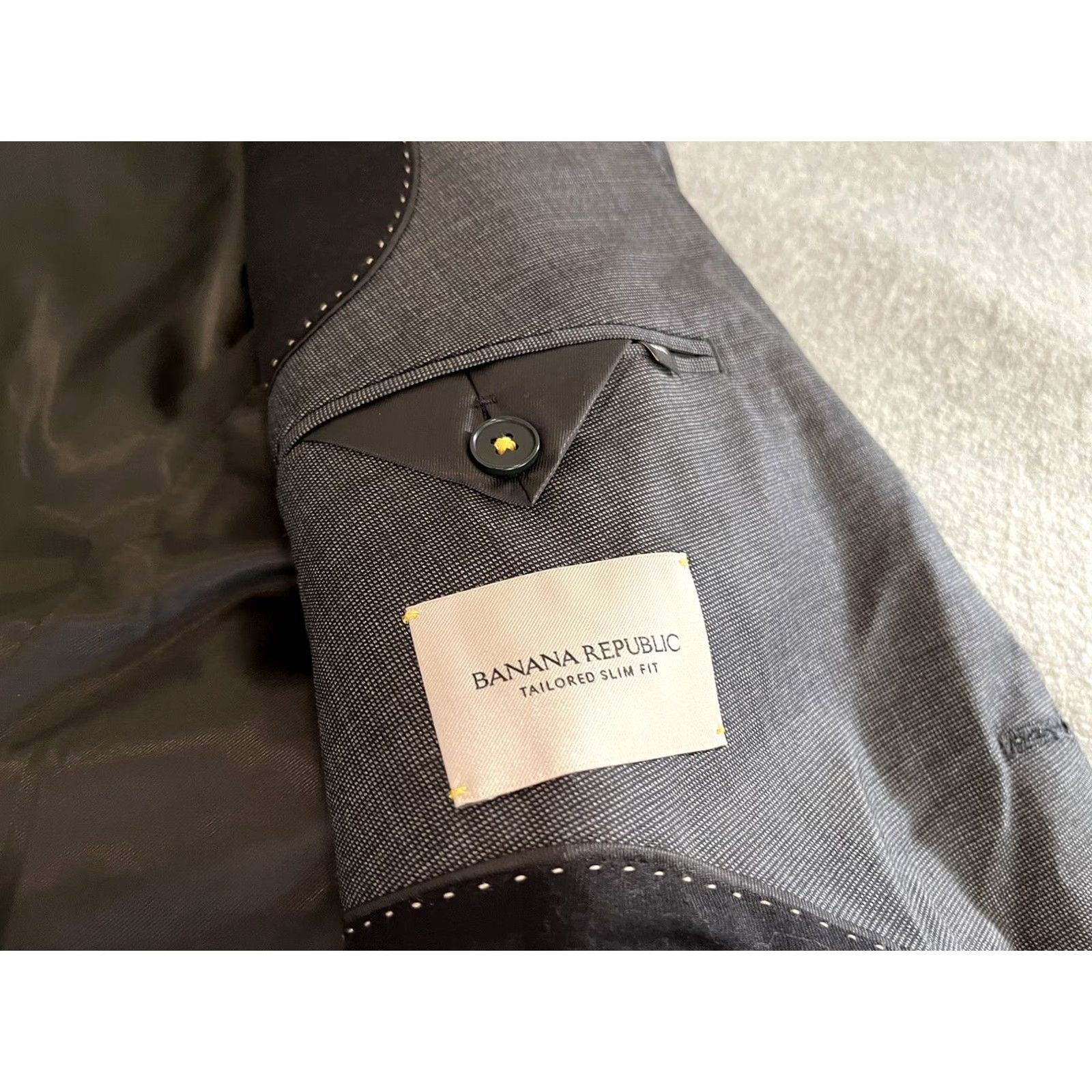 Banana Republic Banana Republic Blazer Shirt Mens 48R Gray Wool Slim Jacket Coat Regular Tailored 48 Mens Womens? Size 48R - 4 Thumbnail