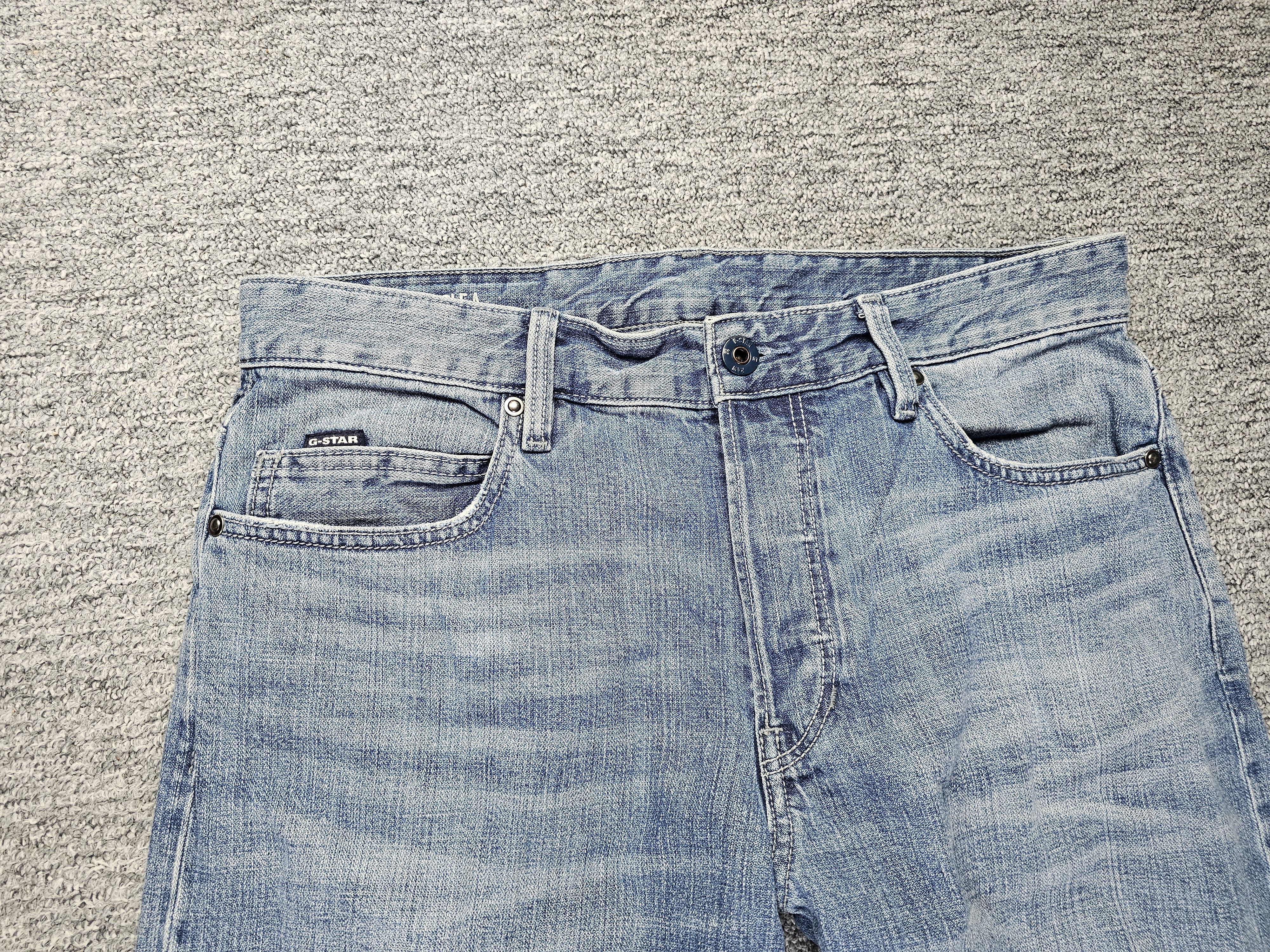 G-Star G-Star Raw Triple A Straight Faded Light Wash Denim W33 L34 Size US 33 - 3 Thumbnail
