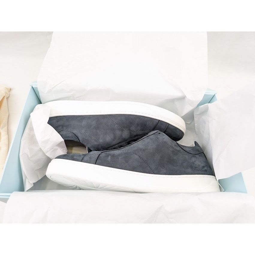 Lanvin o1rshd1 DDB0 Low-Top Sneakers in Navy Blue Size US 13 / EU 46 - 19 Thumbnail
