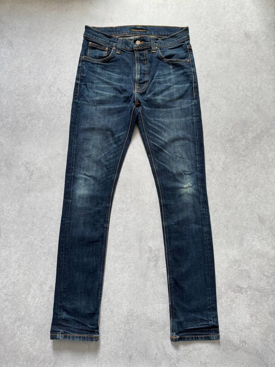 Nudie Jeans Nudie Jeans Lean Dean Crinkle Blues Denim Pants Size US 30 / EU 46 - 1 Thumbnail