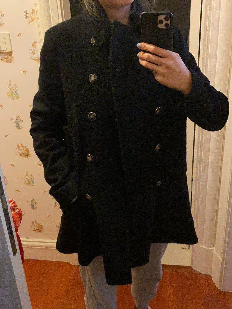 Kenzo KENZO Black Wool Coat Size XS / US 0-2 / IT 36-38 - 9 Thumbnail
